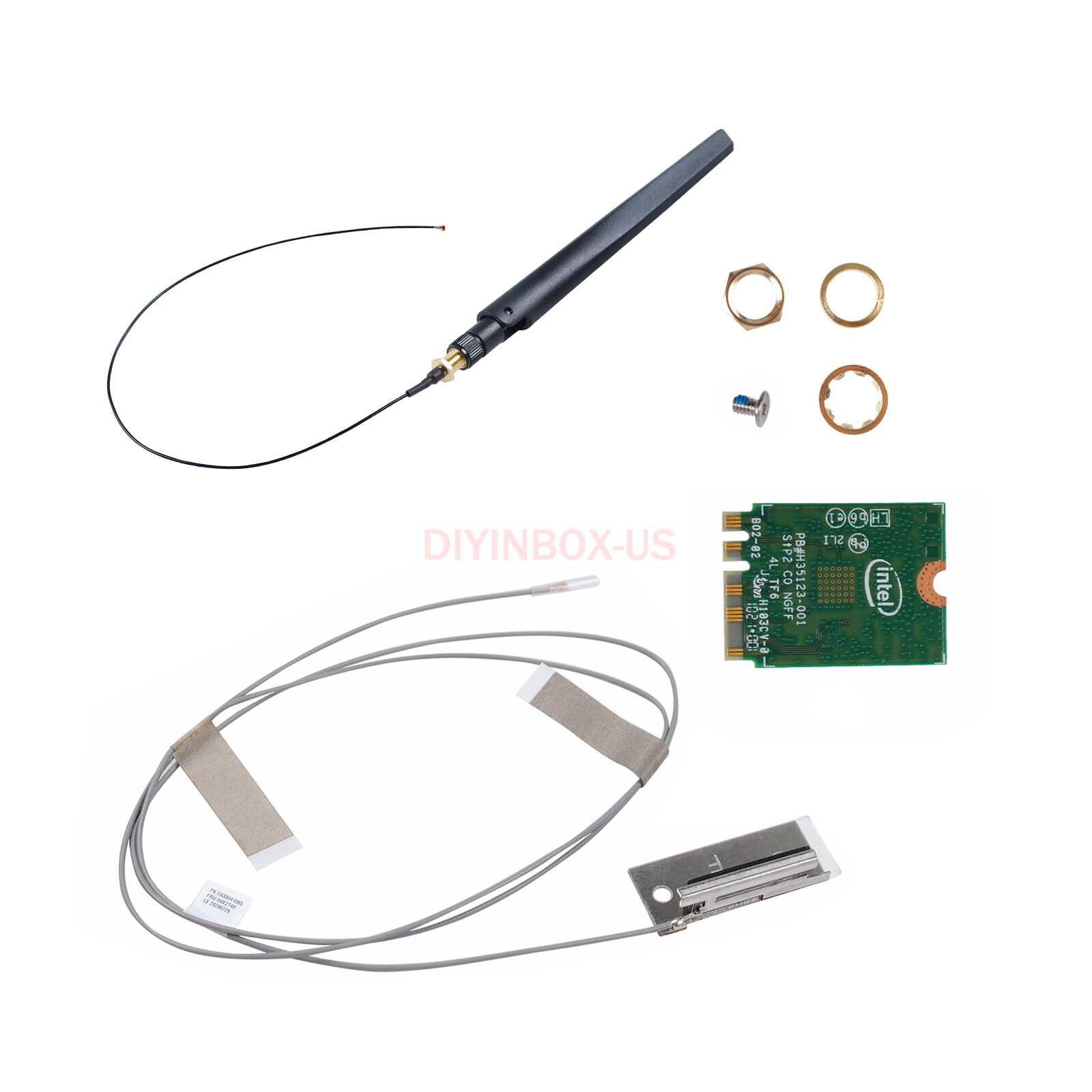 WiFi Antenna Cable + Card For DELL OptiPlex 3040 3050 3070 7040 7050 7060 7070