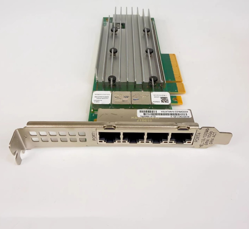 New Dell Qlogic QL41164HFRJ Quad Port 10GbE RJ-45 10GBase-T Network Card 33M0K/