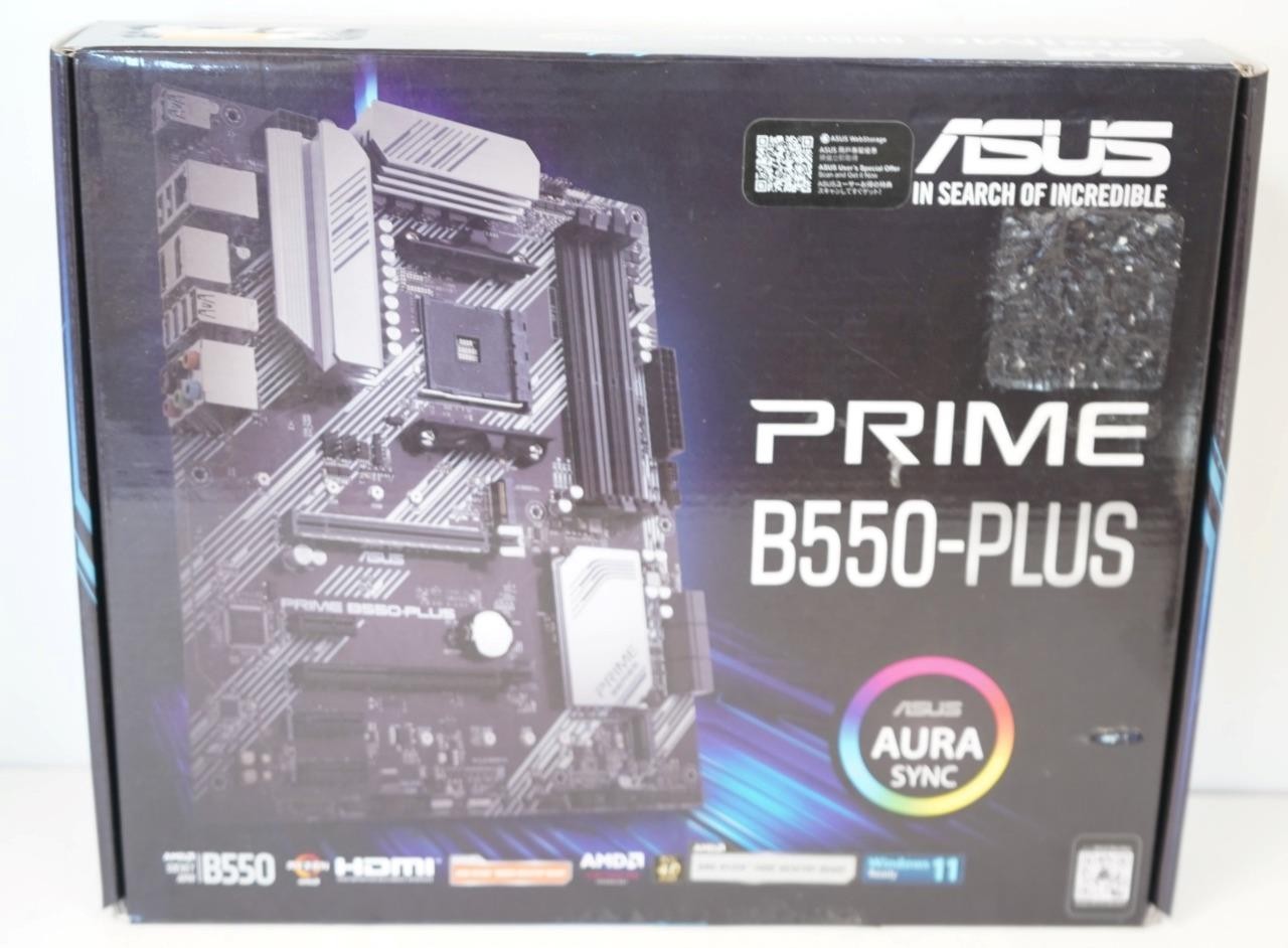 NEW – ASUS Prime B550-Plus AMD Socket AM4 DDR4 ATX Motherboard 90MB14U0-M0AAY0