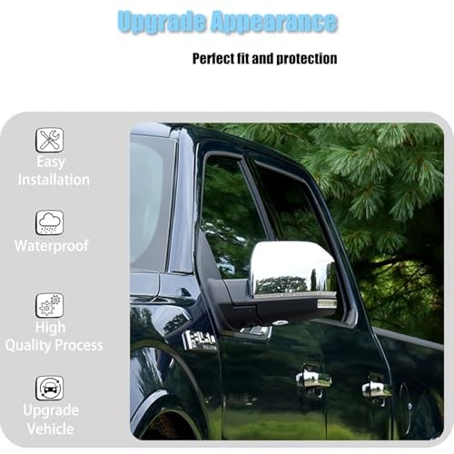Chrome Plated Full Mirror 2015-2020 Ford F-150 Mirror Covers(stick-on type)