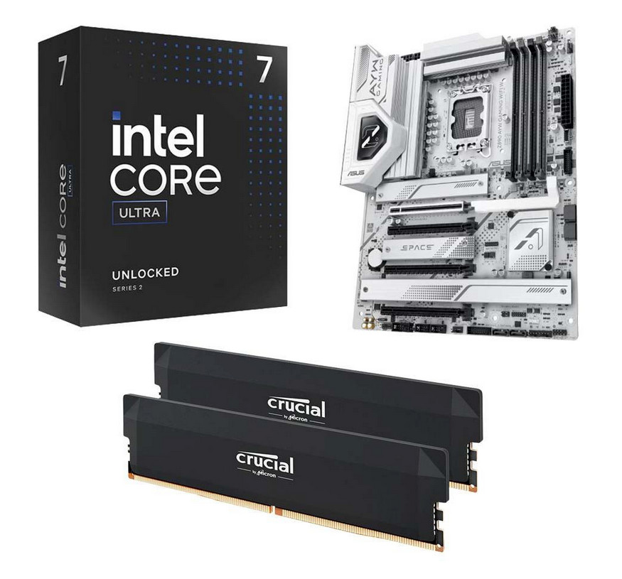 New Intel Core Ultra 7 265KF ASUS Z890 AYW Gaming WiFi W ATX G.Skill S5 32G