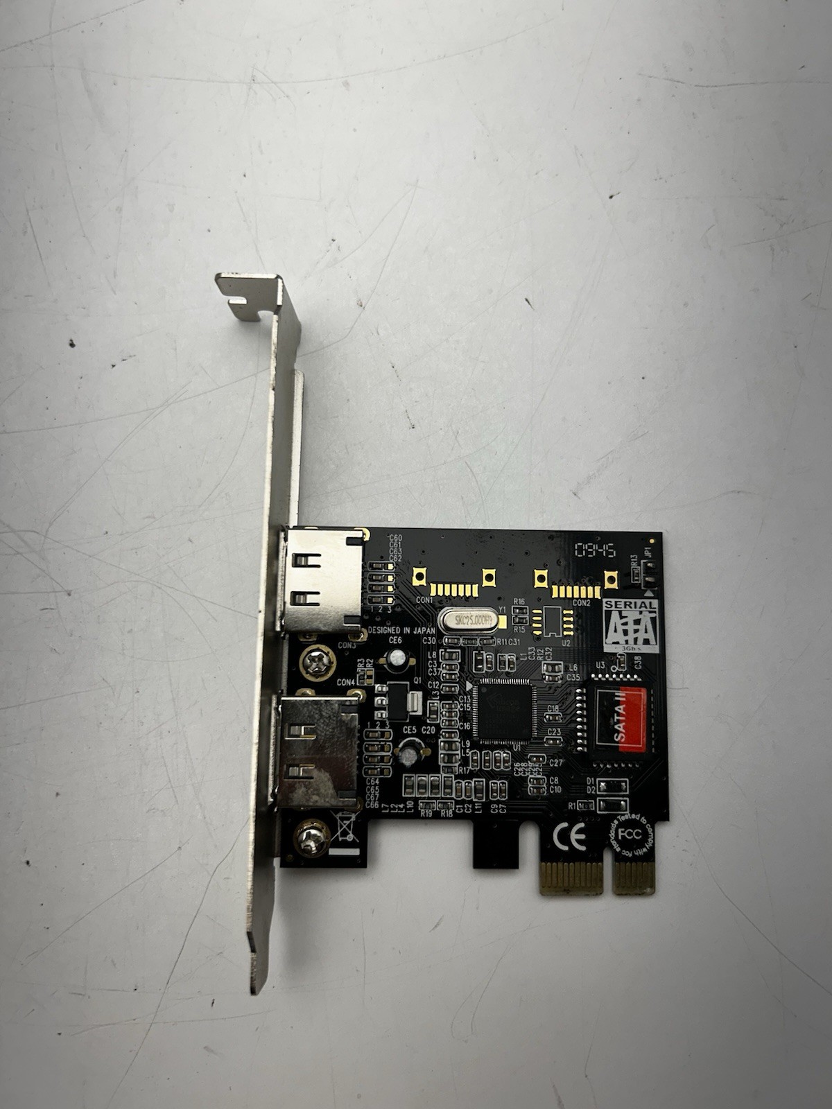 DATOptic 2 PCIe x1 to 2x eSATA Ports Expansion Card SATA Controller Adapter