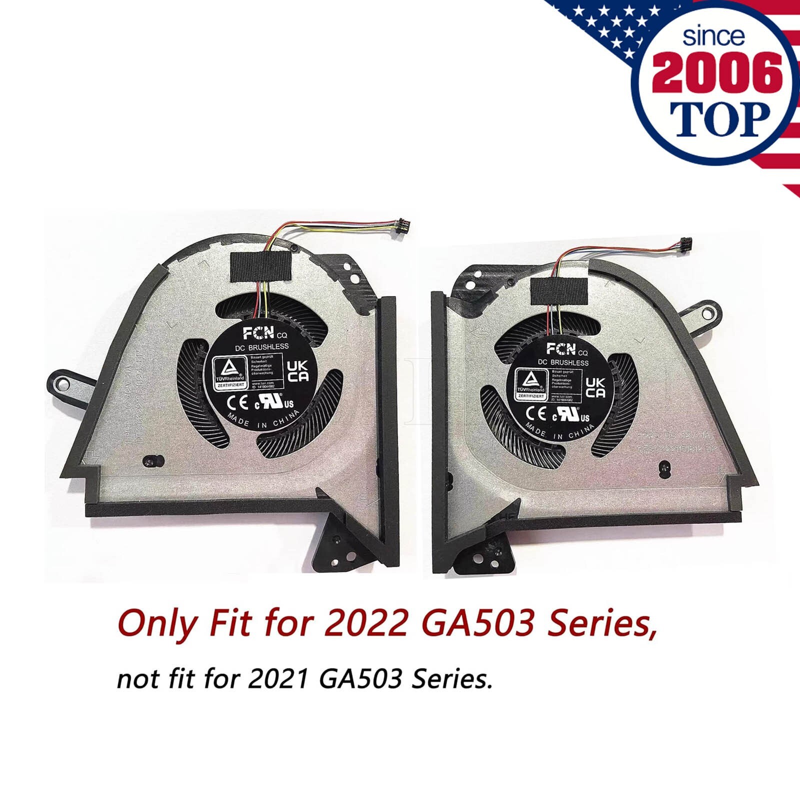 OEM CPU+GPU Cooling Fan for ASUS ROG Zephyrus G15 (2022) GA503 GA503RW 12V