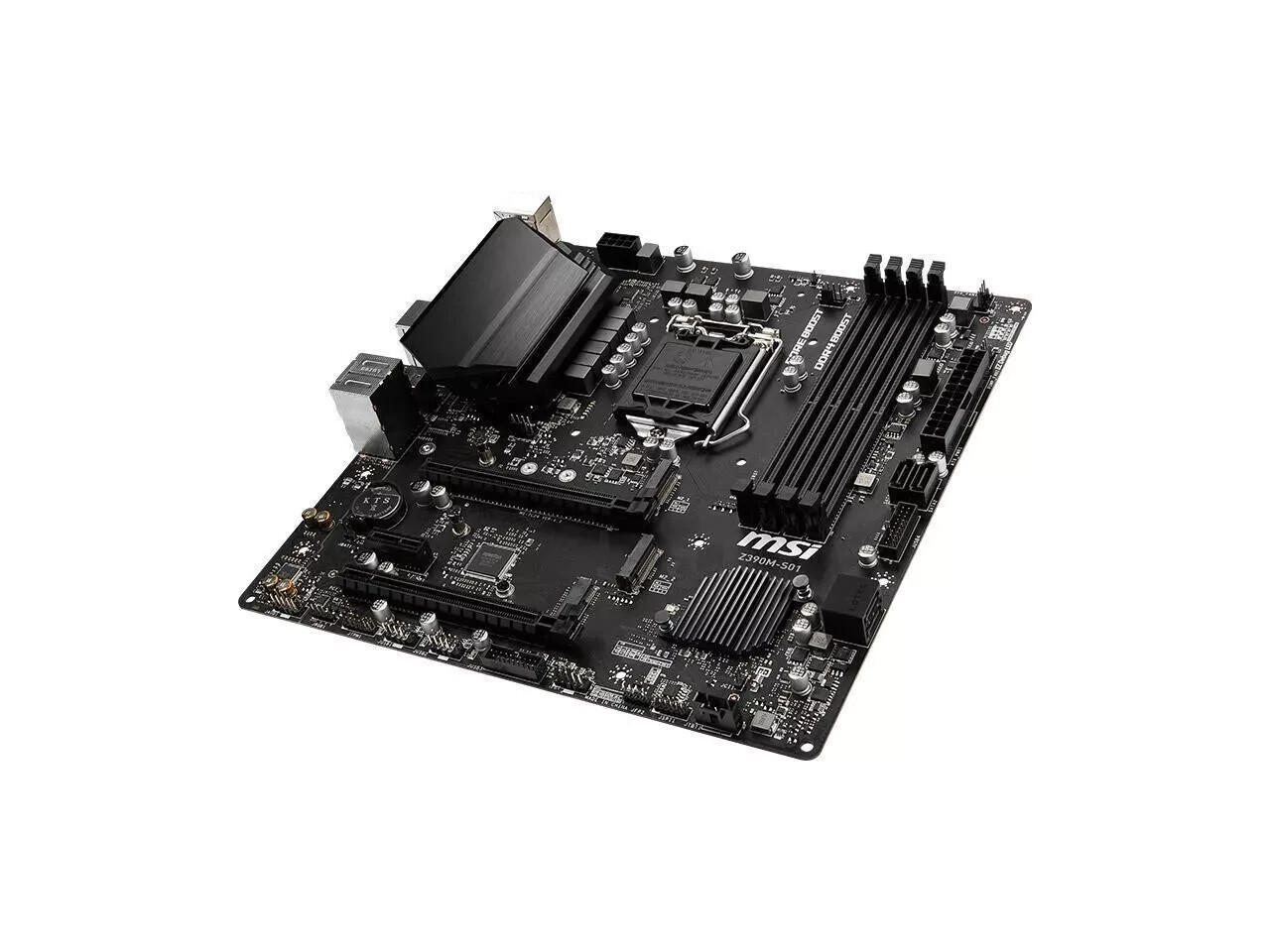 MSI Z390M-S01 LGA1151 (Intel 8th and 9th Gen) DDR4 Micro-ATX Motherboard