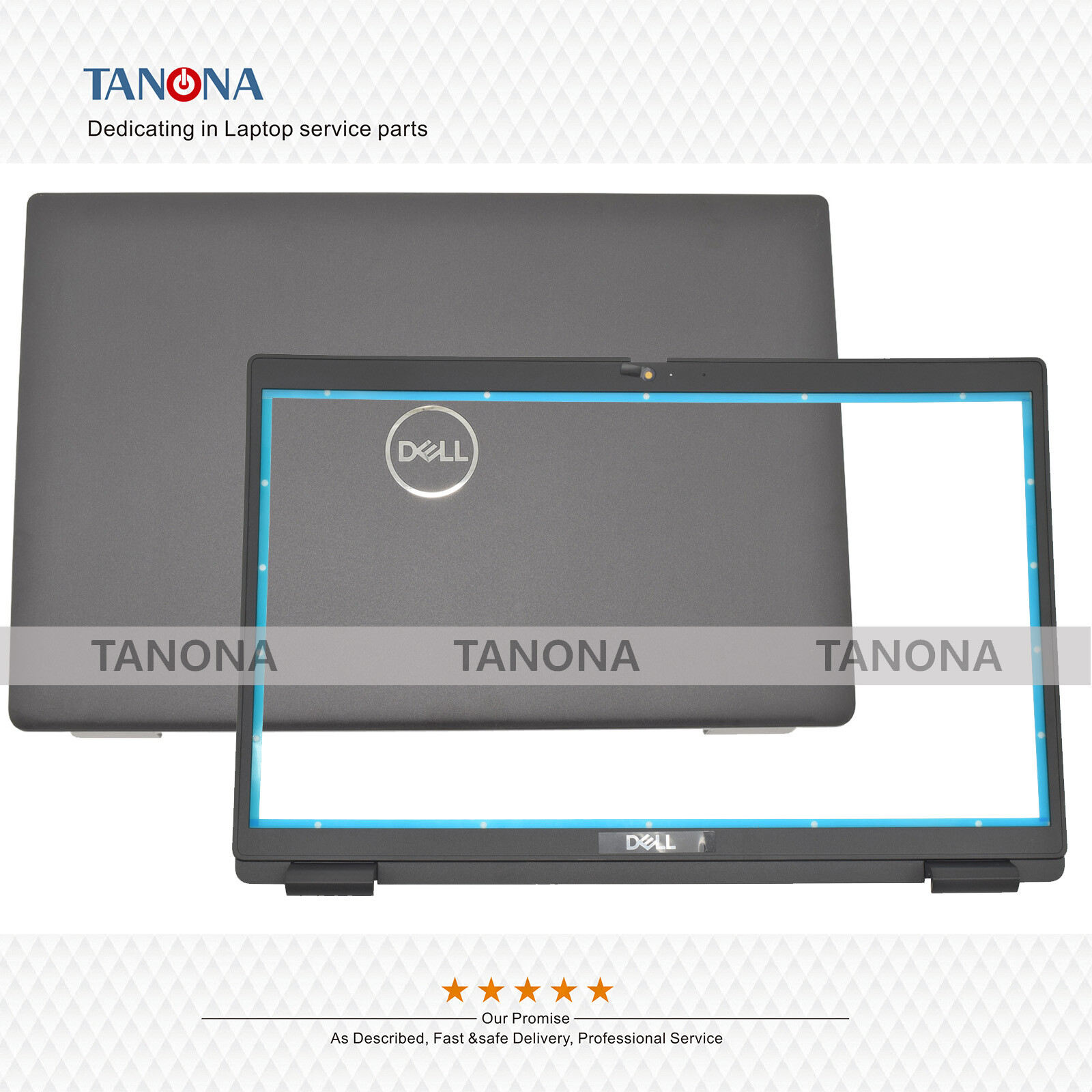 New 017XCF 0WXN5F For Dell Latitude 15 3520 E3520 Lcd Back Cover Rear Lid Bezel