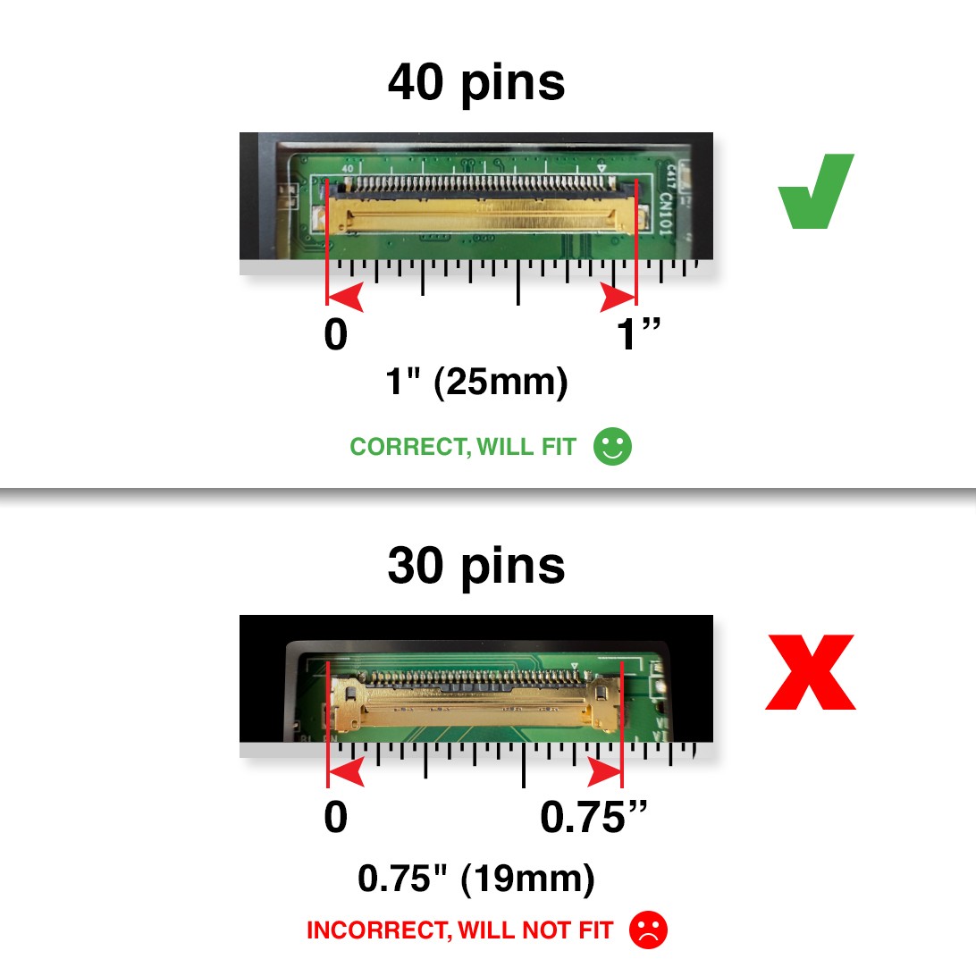 NV156FHM-NY5 40 Pins Screen Replacement LCD LED Display With Tools