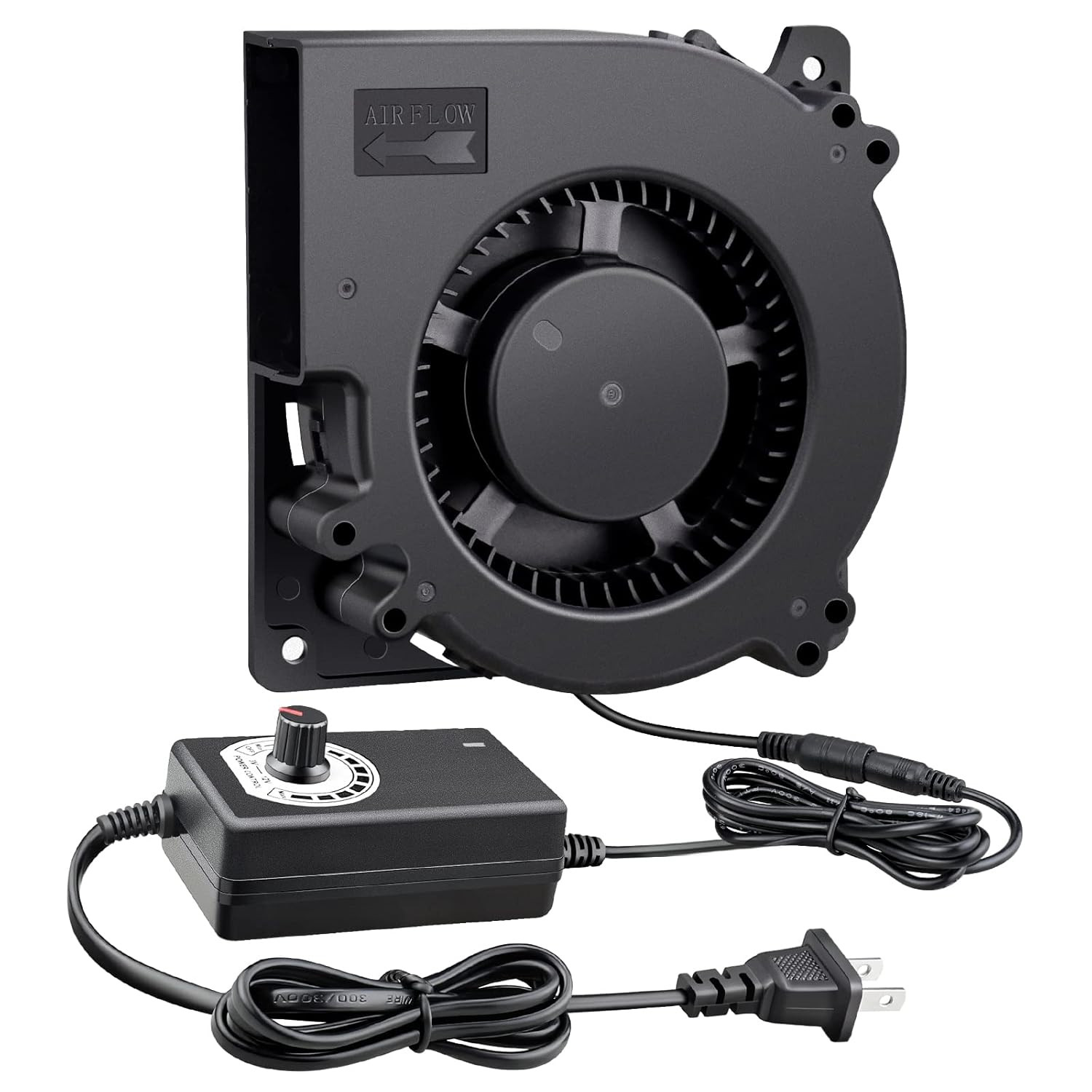 120Mm Centrifugal Blower Fan Big Airflow 12V with AC 110V 220V Variable Speed Co