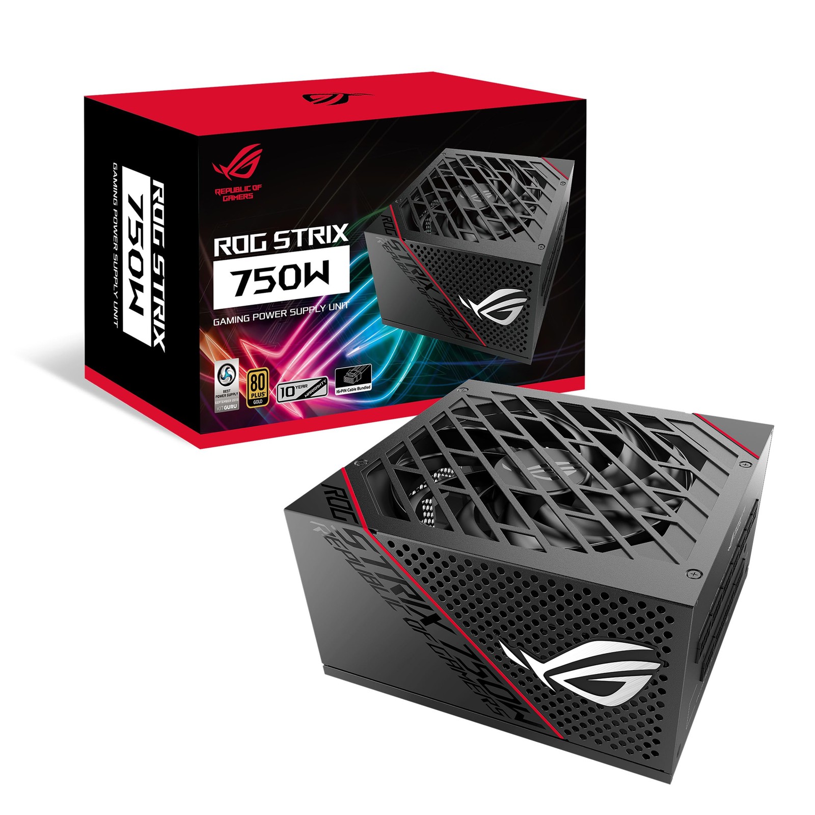 ASUS ROG Strix 750 Fully Modular 80 Plus Gold 750W ATX Power Supply with