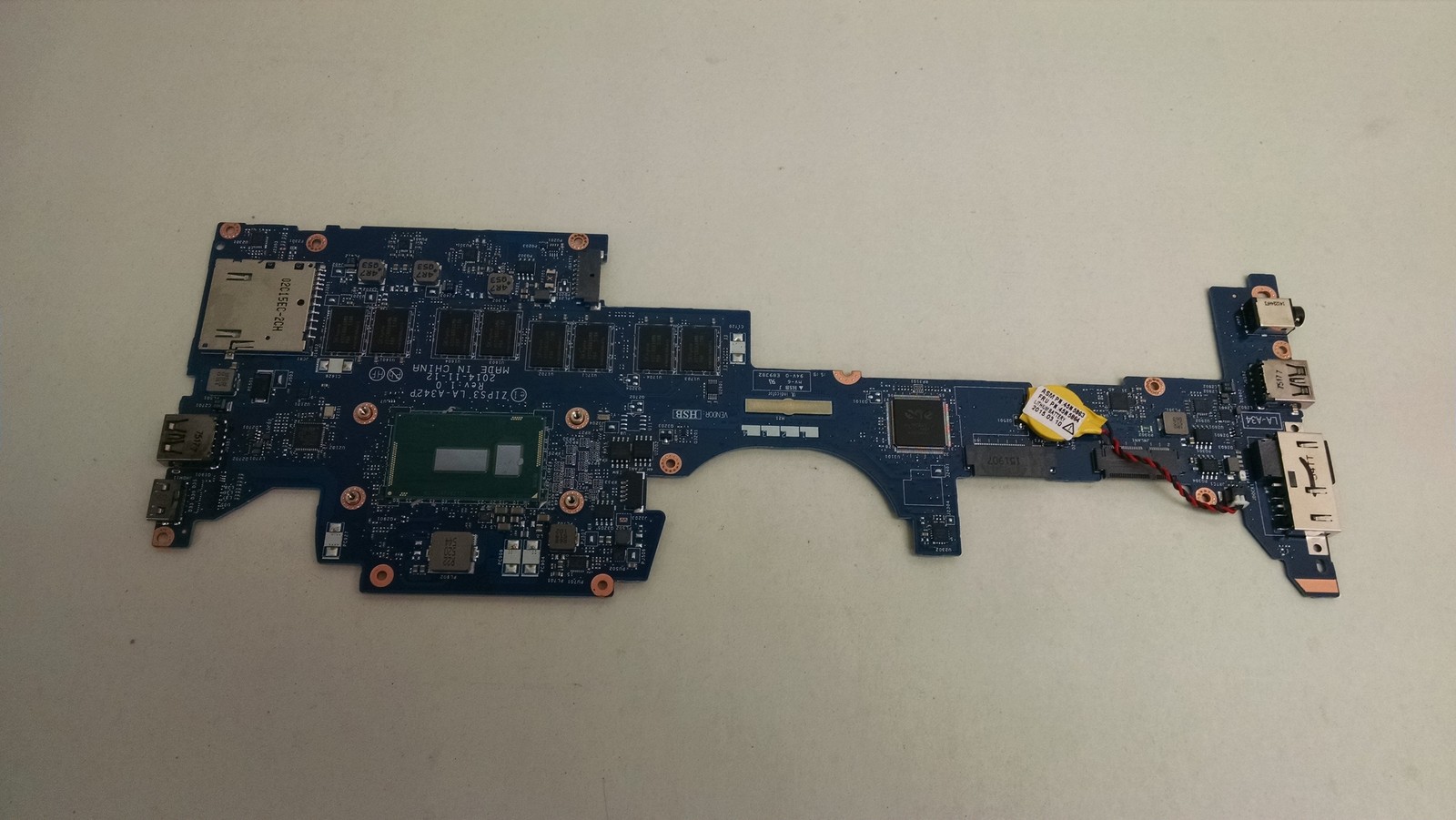 Lenovo 00HT711 ThinkPad Yoga 2 i5-5300U 2.3GHz DDR3L Laptop Motherboard