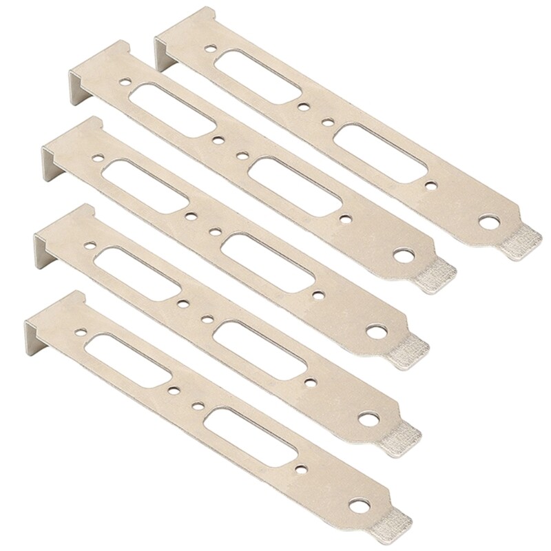 5Pieces High Profile Bracket Adapter For Full Height Graphics Video Card DVI