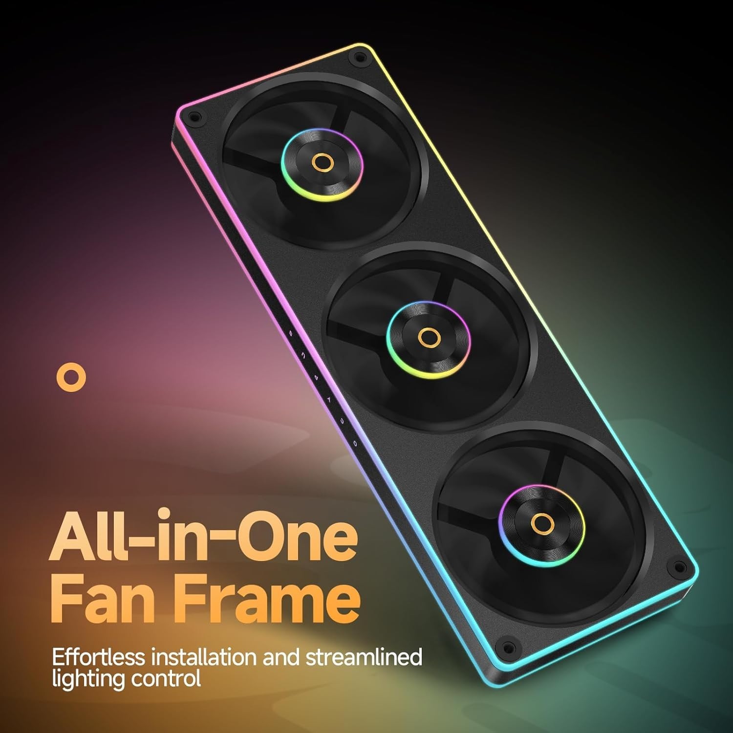 360mm RGB LED Single-Frame RGB Fan Unit – Cases and Radiator