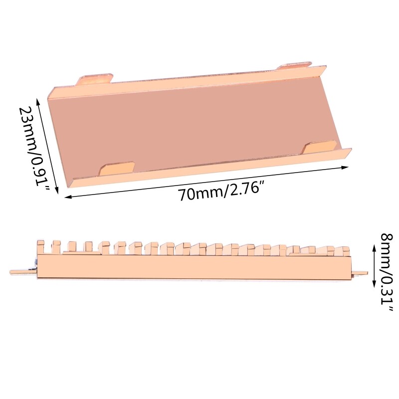 Cooling Heat Sink for M.2 NGFF PCI-E NVME SSD Heatsink for