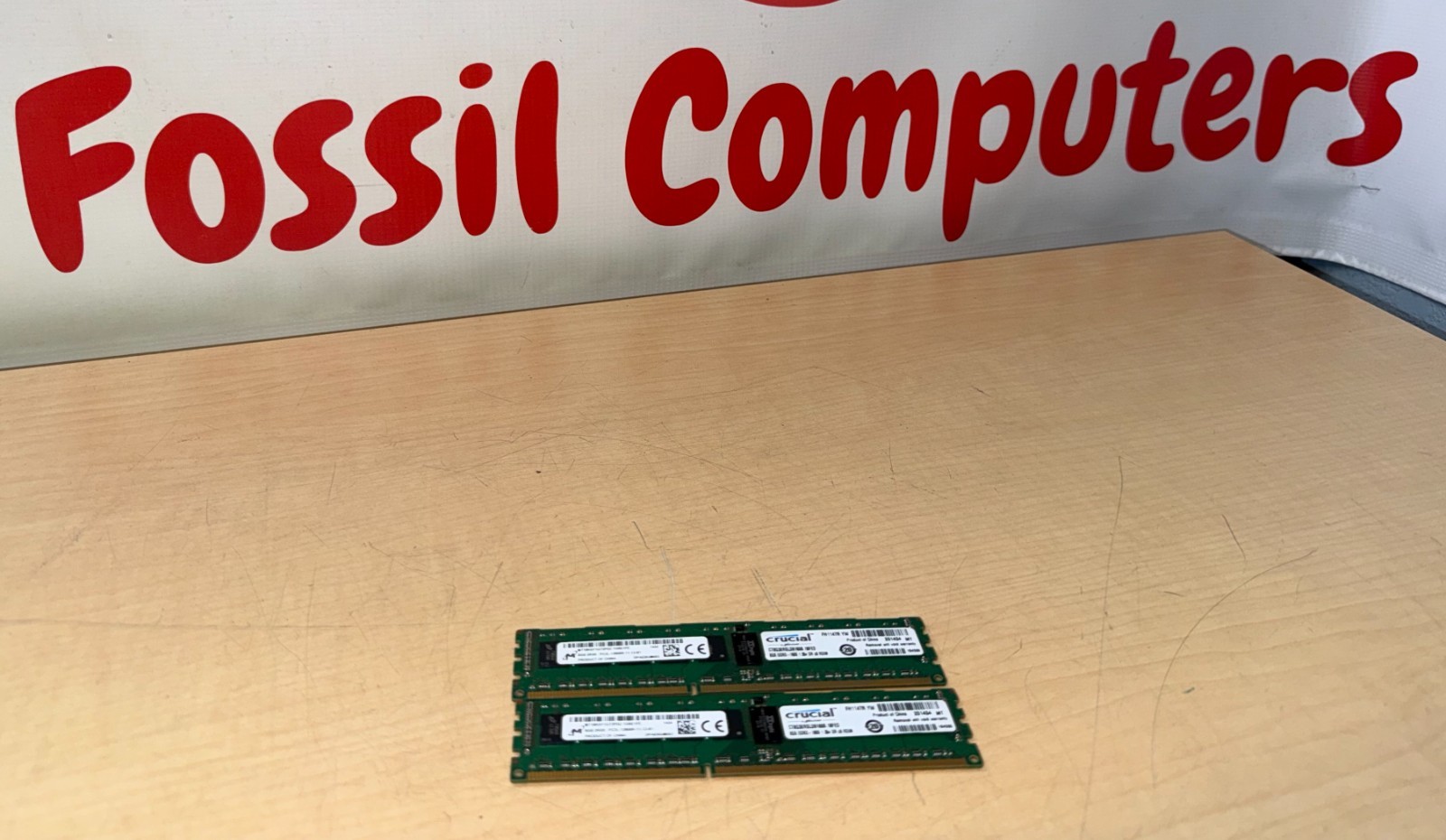Lot of 2 Micron 8GB 2Rx8 PC3L-12800R DDR3 Registered ECC Server RAM