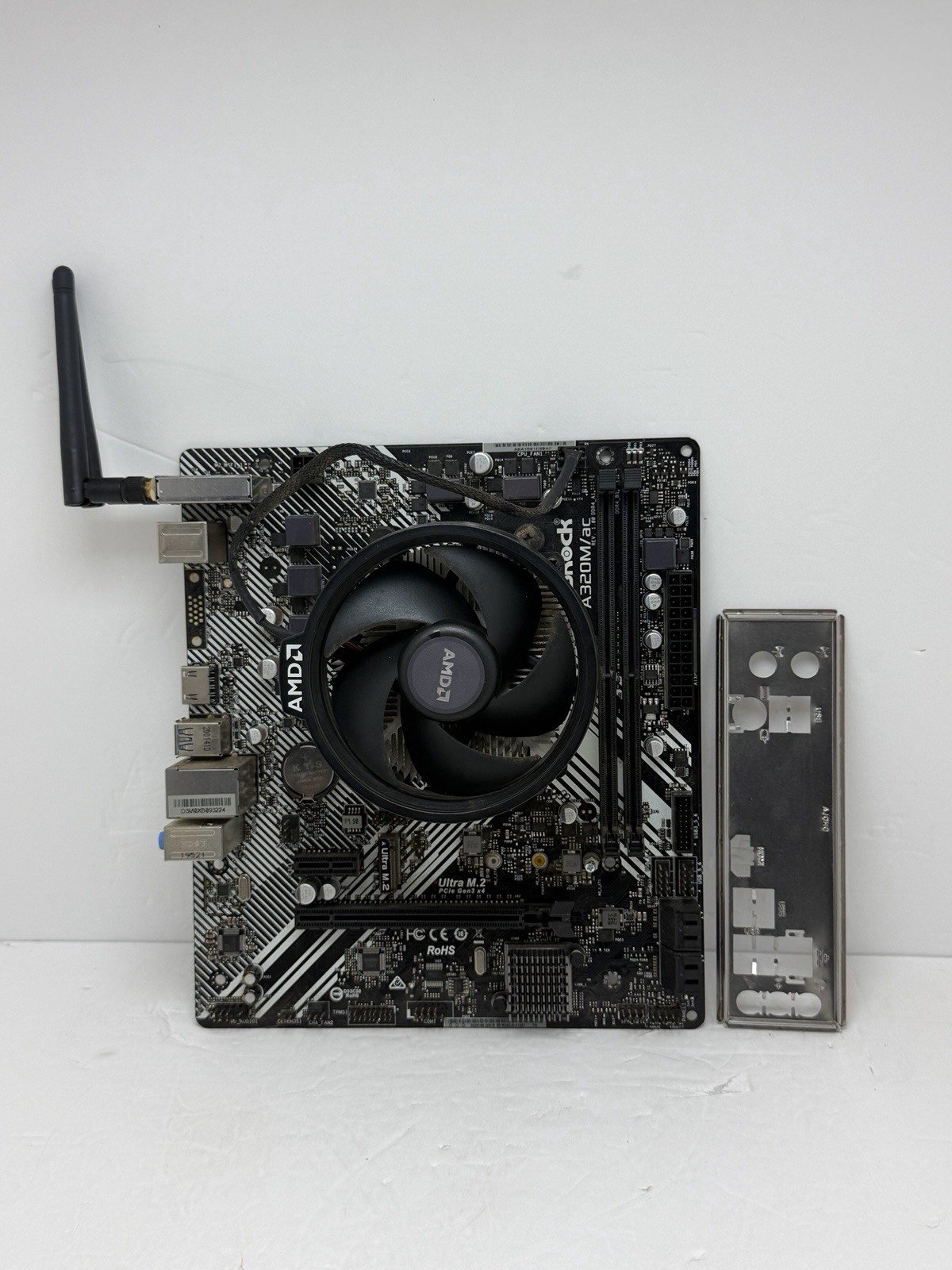ASRock A320M/ac + Ryzen 3400g CPU AM4 Socket – Micro ATX – Tested & Working!