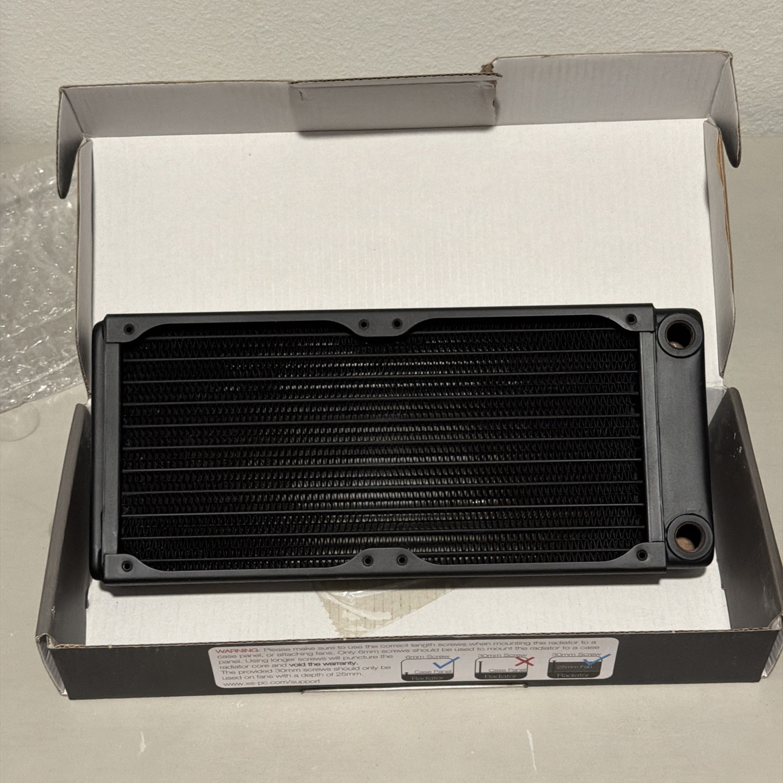 XSPC EX240 Two 120mm Fan Radiator black