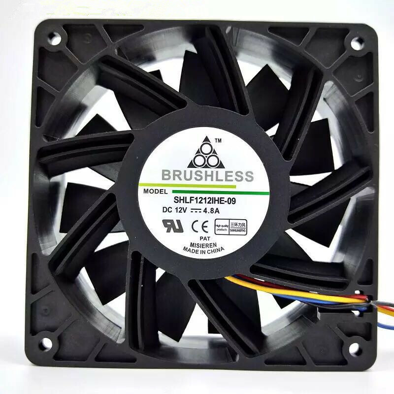 SHLF1212HE-09 12038 12V 4.8A 12CM 4-pin for PFC1212DE large air volume fan