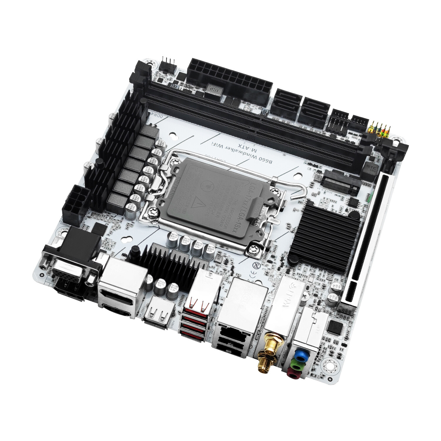 LGA 1700 B660 WiFi Motherboard HDMI USB 2.0 USB 3.1 Support DDR4 RAM With Buzzer