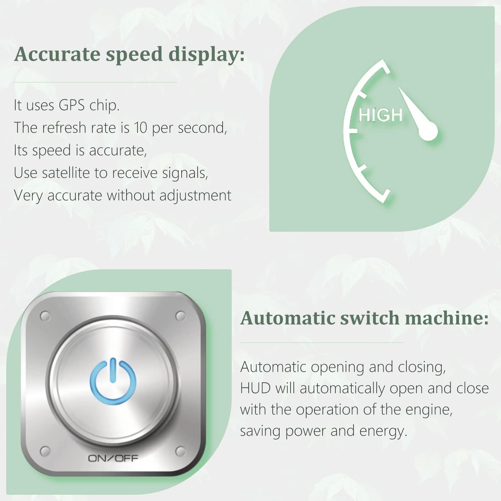 GPS Speedometer Digital Speedometer Cars Heads Up Display Y03 with Speed, Aut…