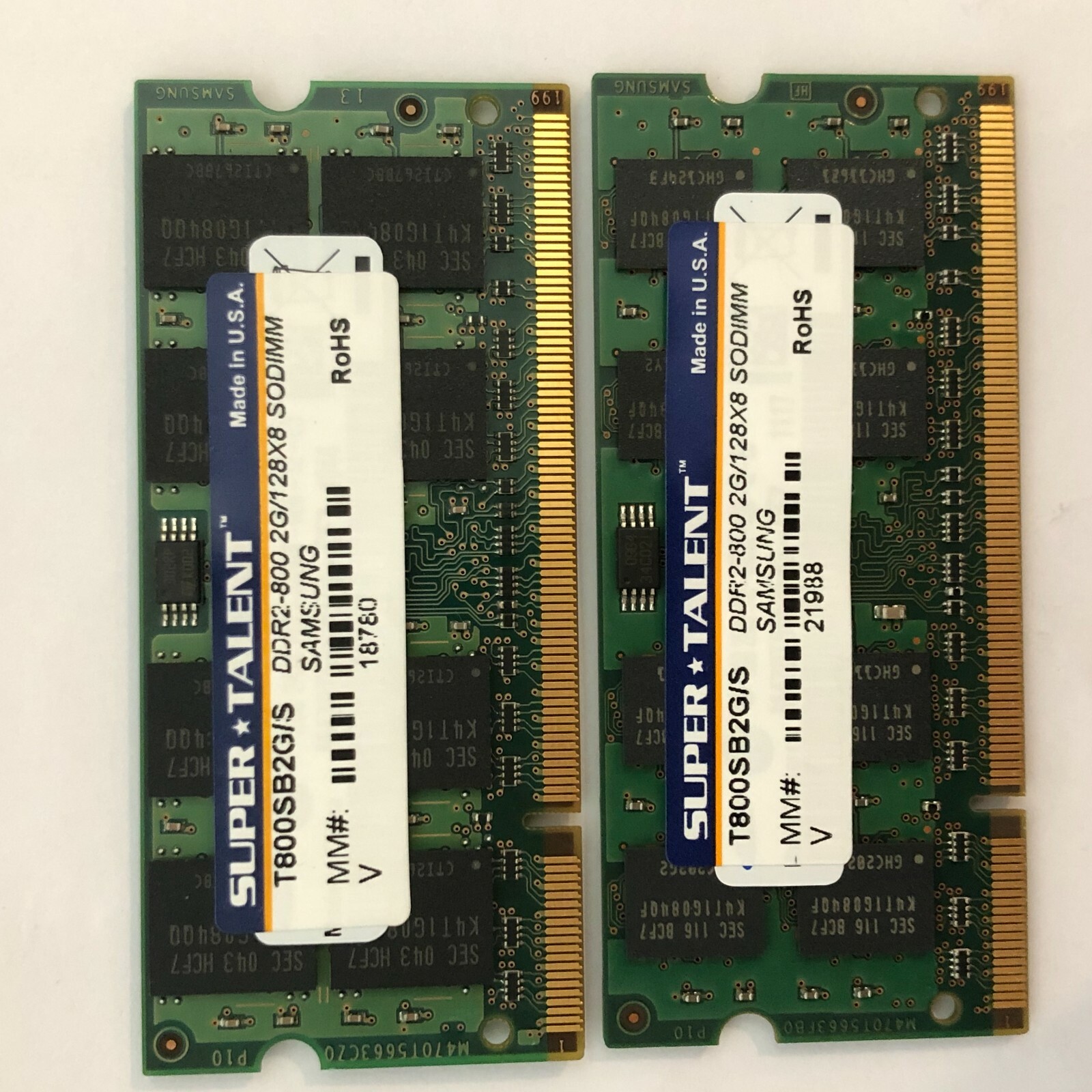 Super Talent DDR2-800 SODIMM 4GB 2x2GB/128×8 Samsung Chip Dual laptop Memory Kit