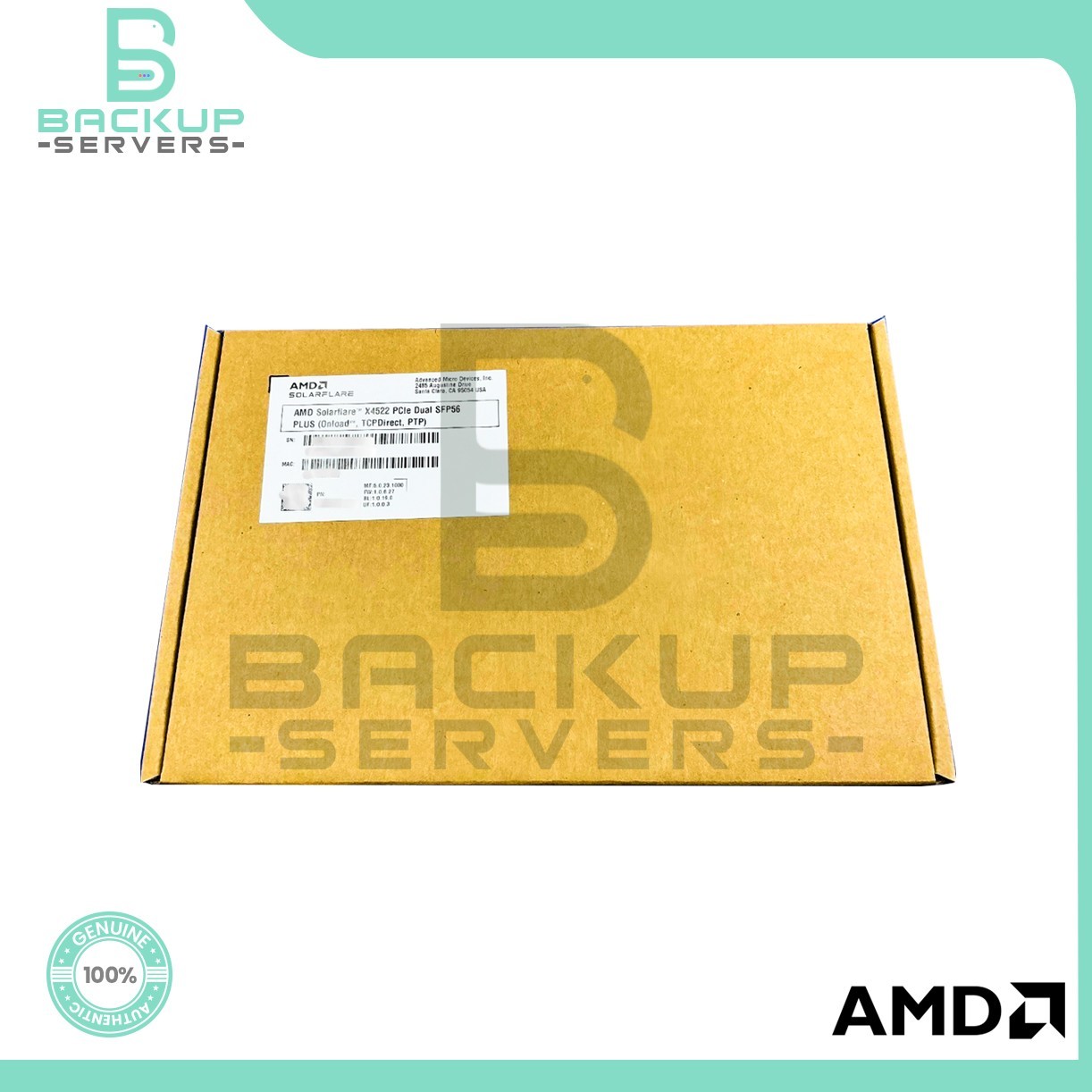 AMD Solarflare X4522-PLUS Dual-Port 50GbE PCIe 5.0 x8 SFP56 Network Adapter