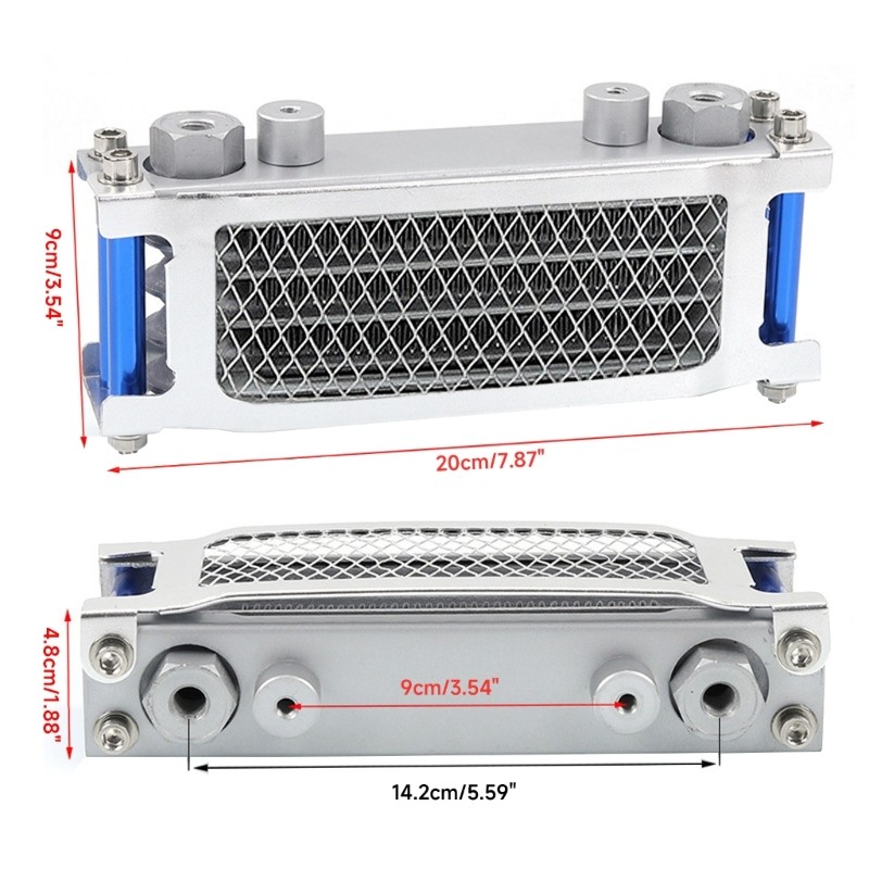 Motorcycle Oil Cooling Radiator System for 50-140cc Dirt Universal Radiator Kit
