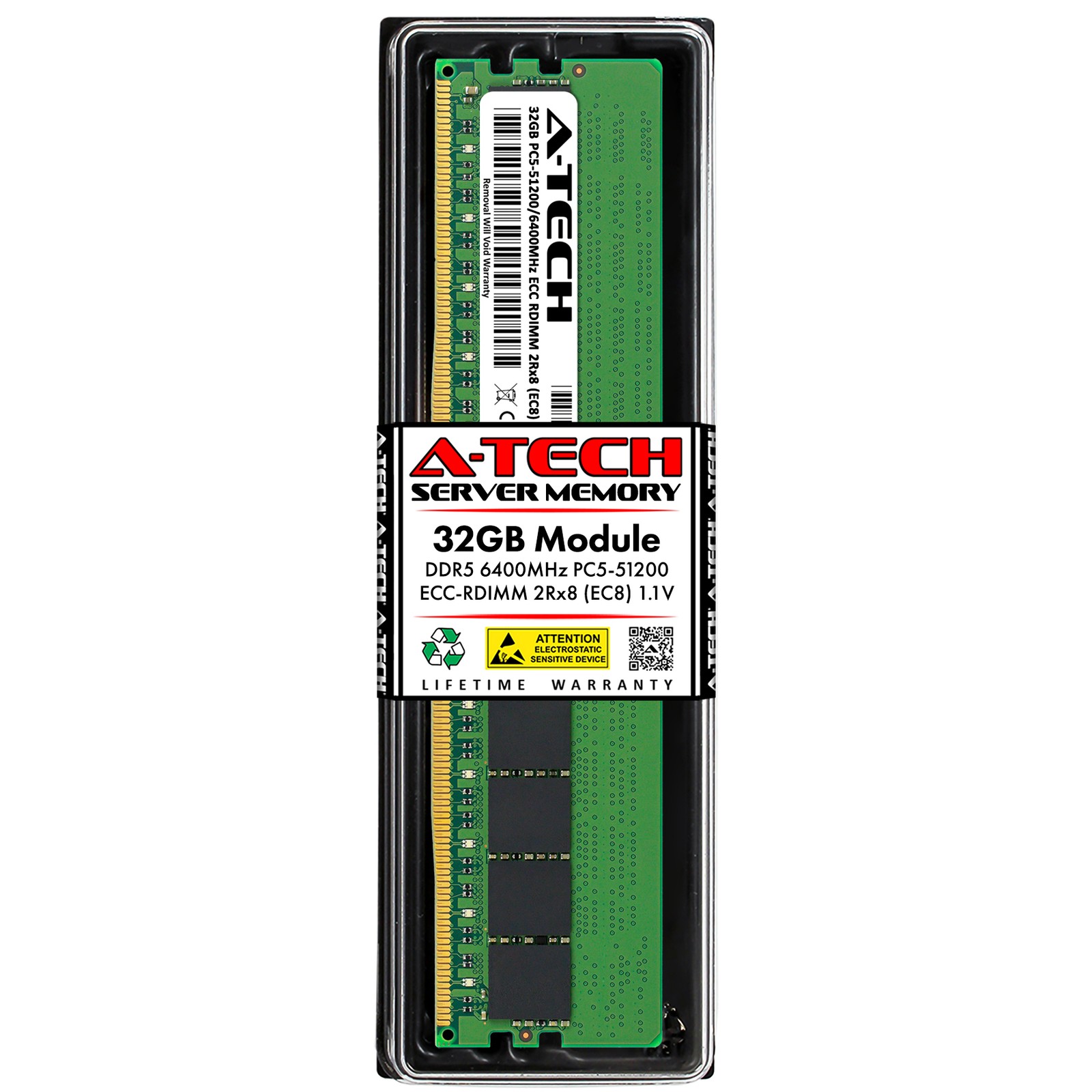 32GB DDR5 PC5-51200R RDIMM (Replacement for Samsung M321R4GA3EB2-CCP) Memory RAM