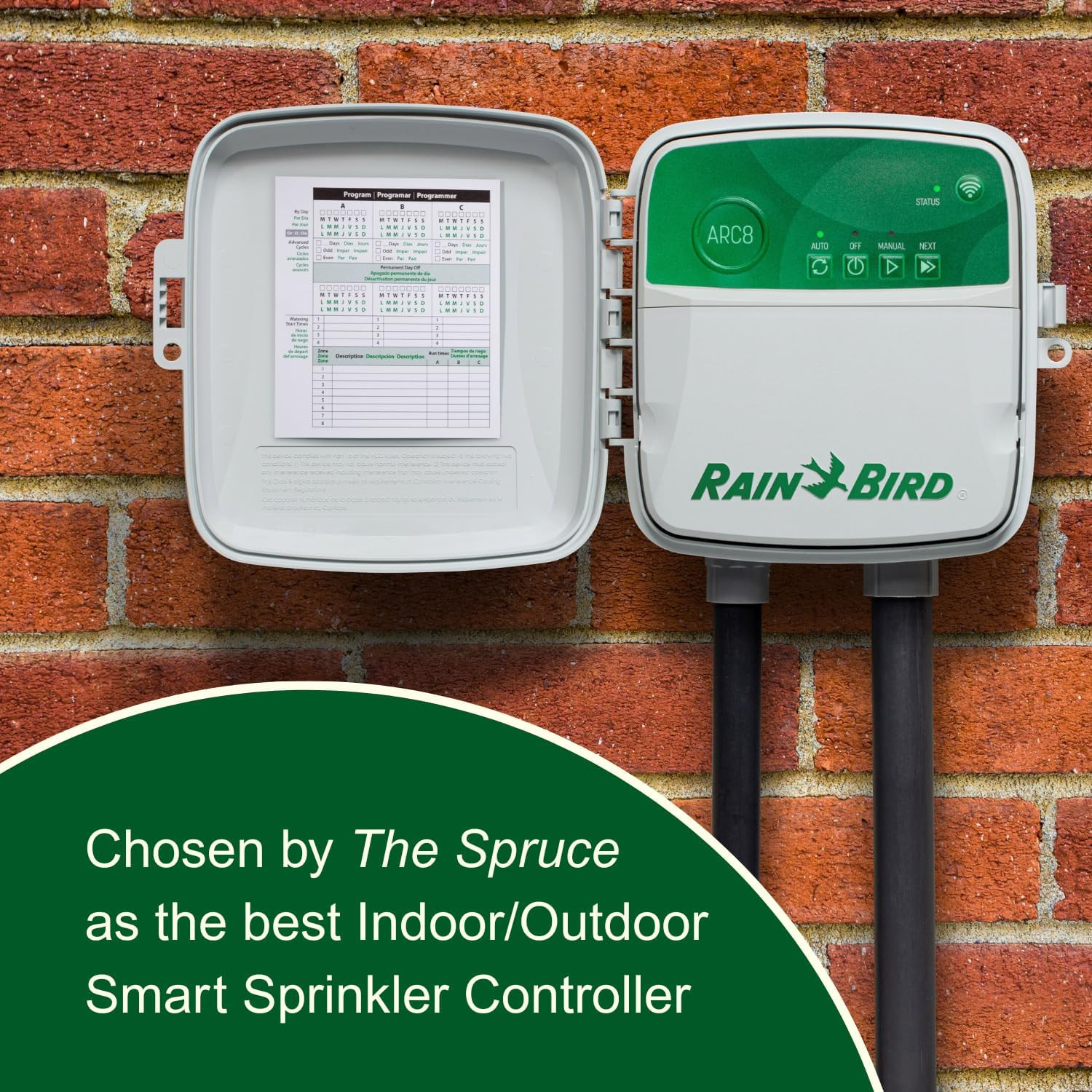 Rain Bird ARC8 App-Based Indoor/Outdoor Smart Irrigation Wifi Timer/Controller,