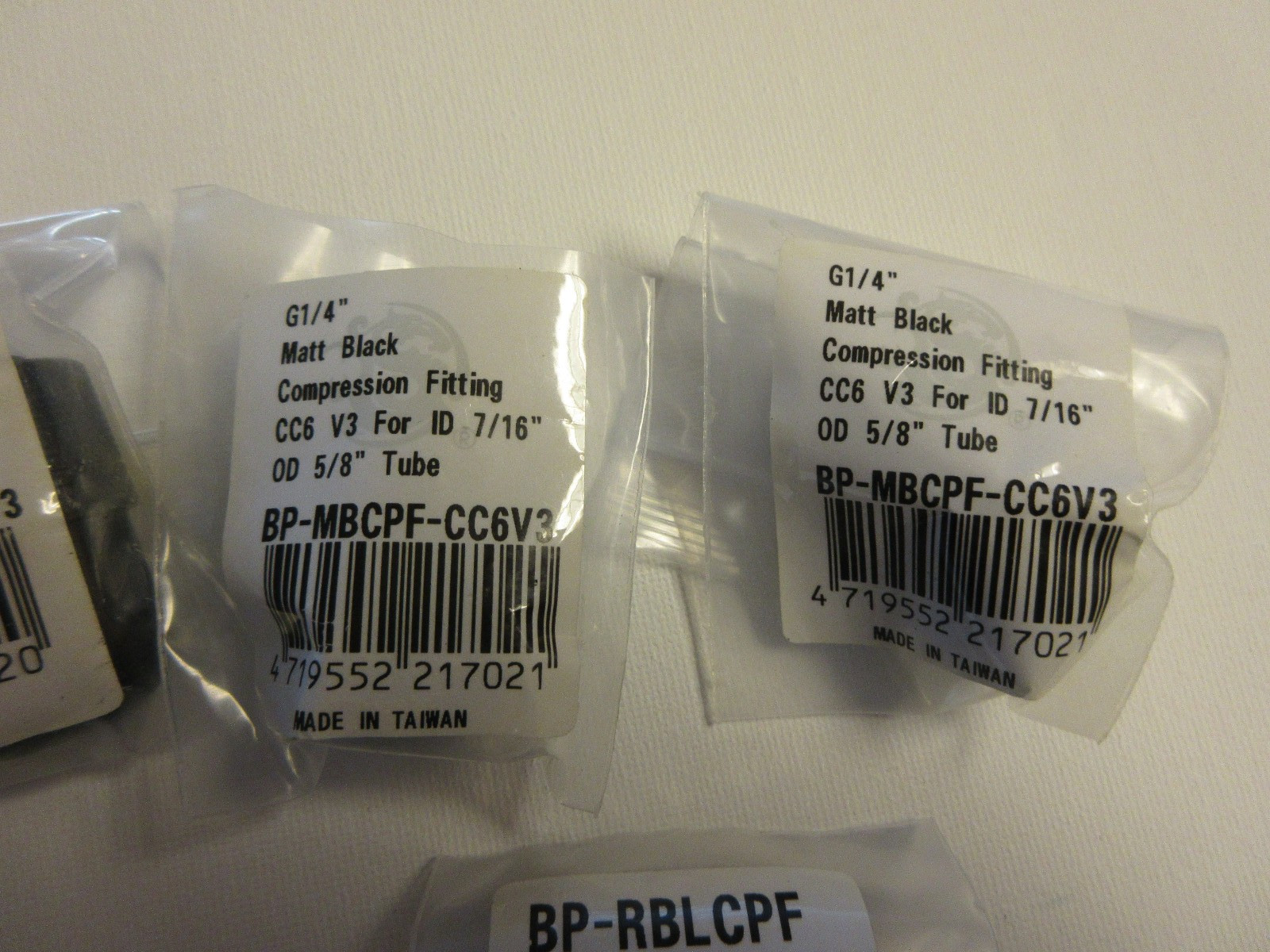 PC Water Cooloing – Bitspower Compression Fittings Lot – G1/4″ for 5/8 OD Tubing