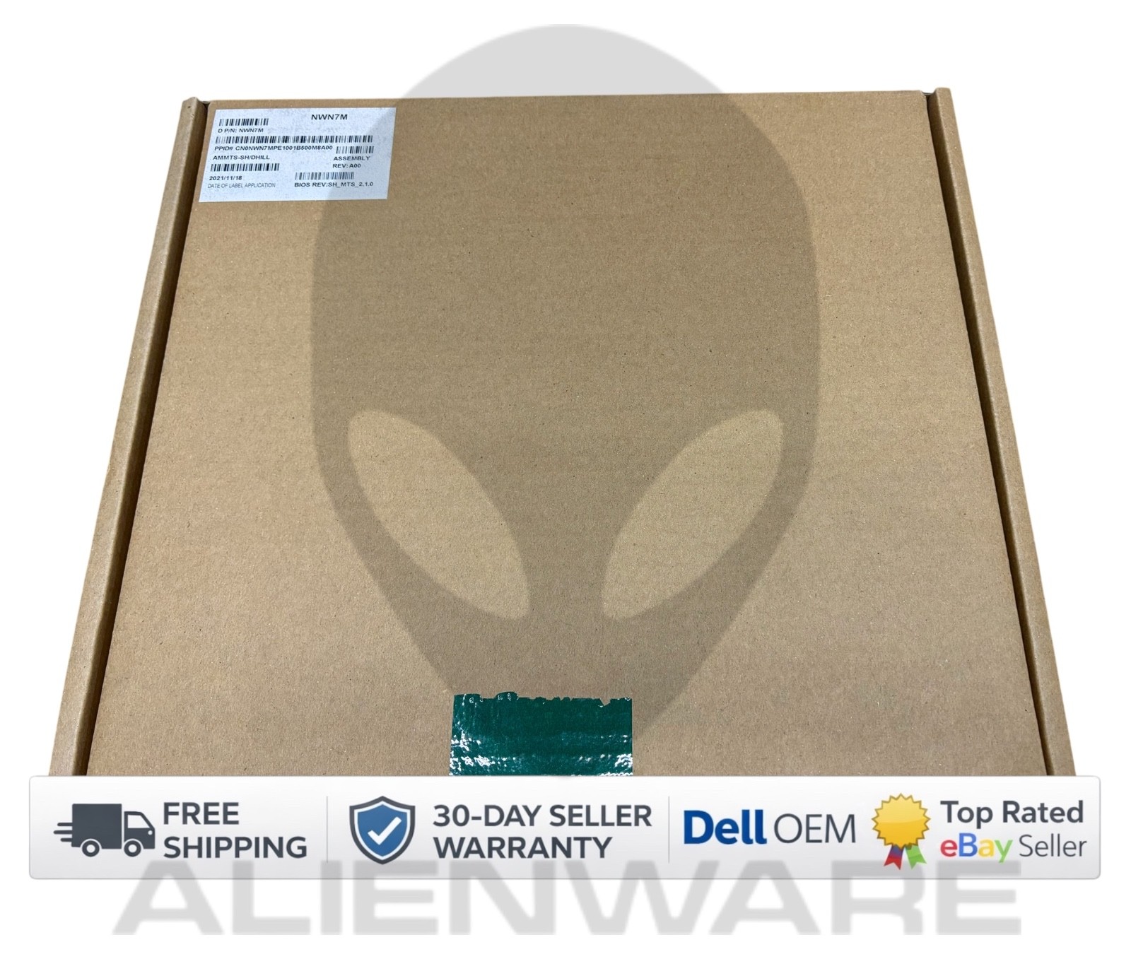 NEW AlienWare Aurora R10 AMD AM4 Motherboard B550A Ryzen DDR4 Dell NWN7M