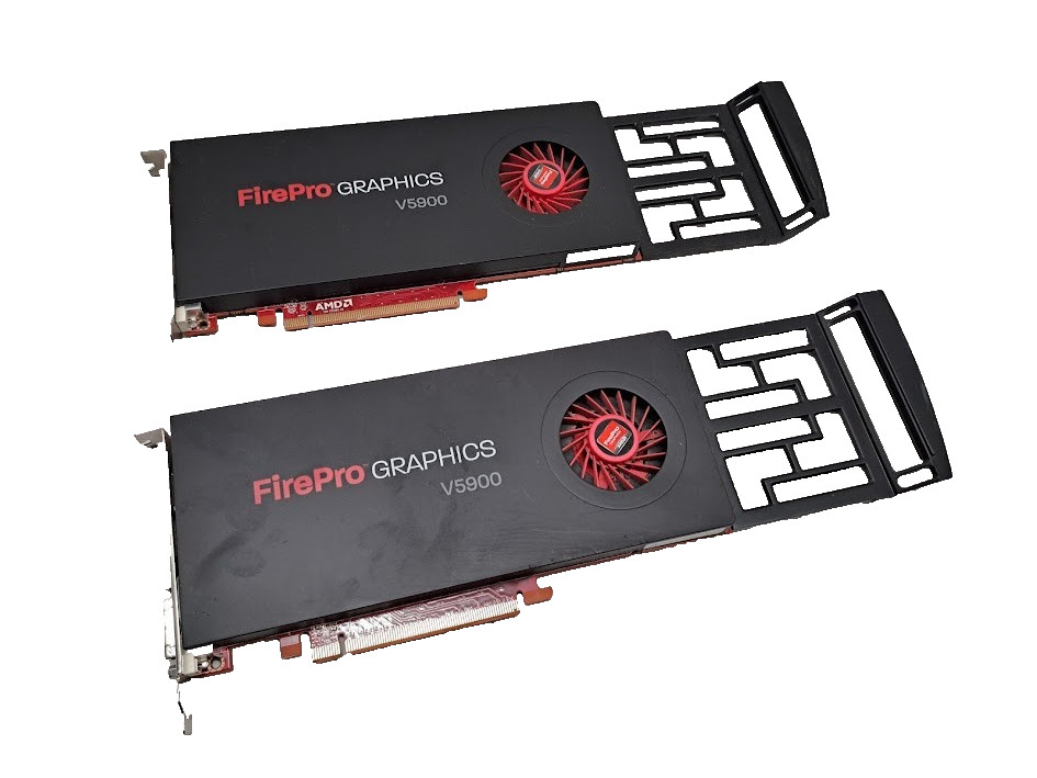 Lot of 2 FirePro V5900 2GB GDDR5 Dual DisplayPort PCI Graphics Card