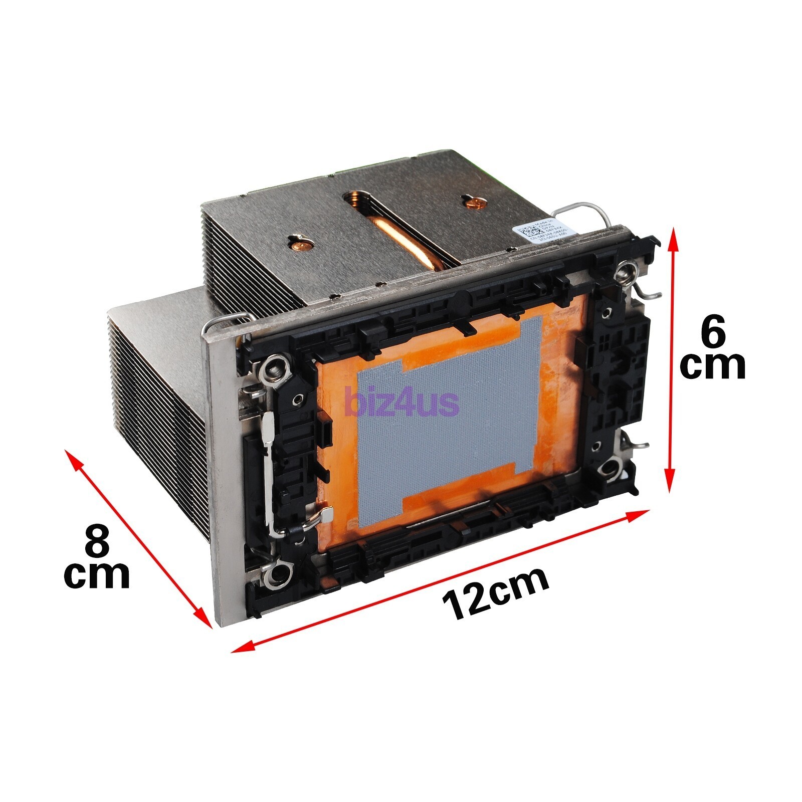 New For Dell R750 R750XS 2U Heatsink 08F34X 8F34X w/ Cage CPU Holder US Ship