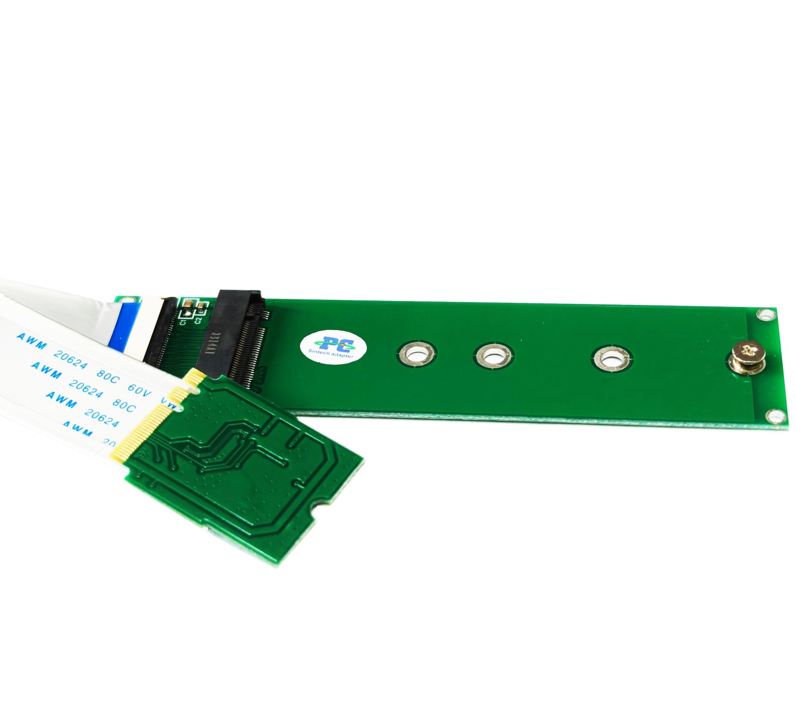 Sintech M.2 (NGFF) NVME SSD to M2 A/E Key Port with 20cm Cable multicolor