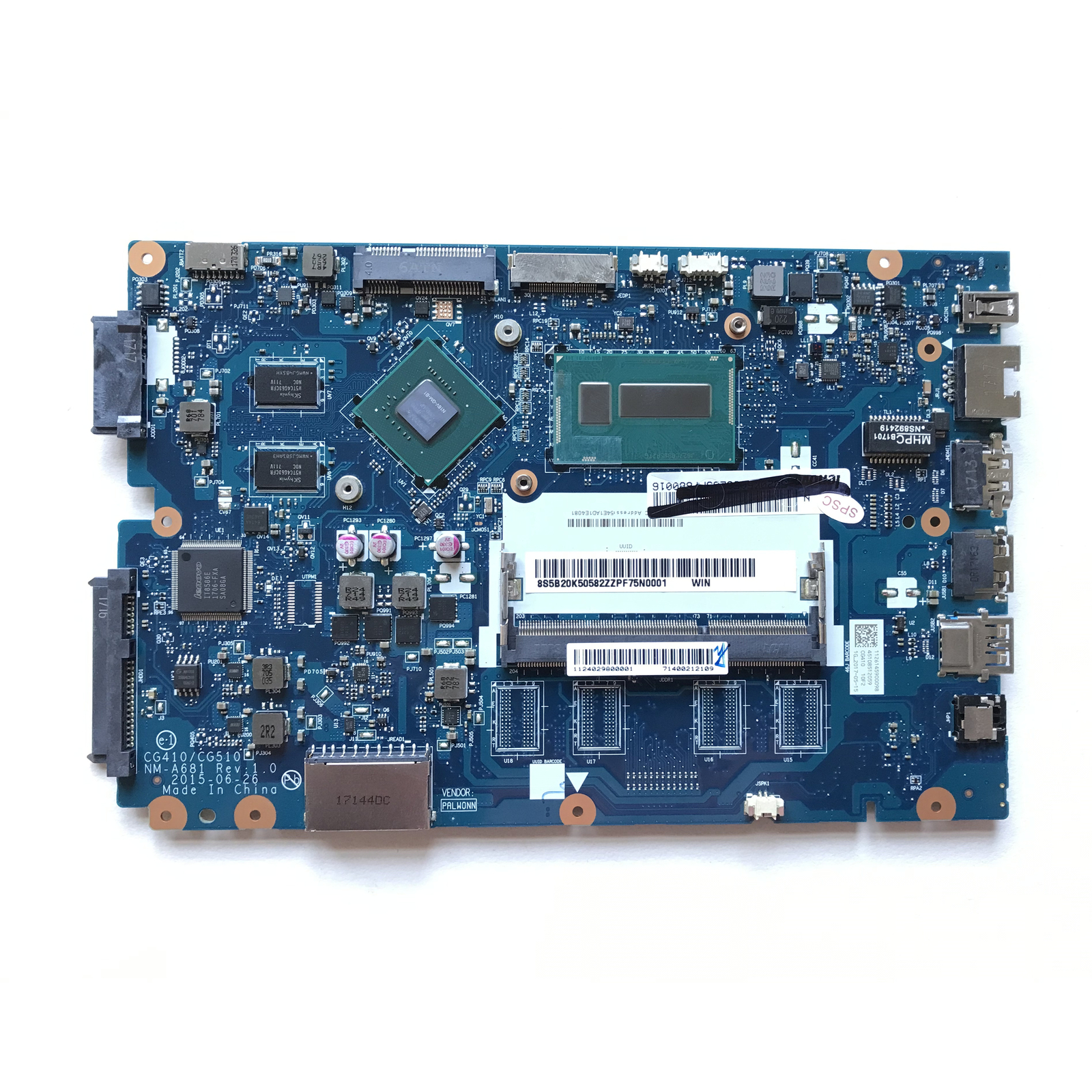 For LENOVO Ideapad NM-A681 Laptop Motherboard 100-14IBD 100-15IBD B50-50