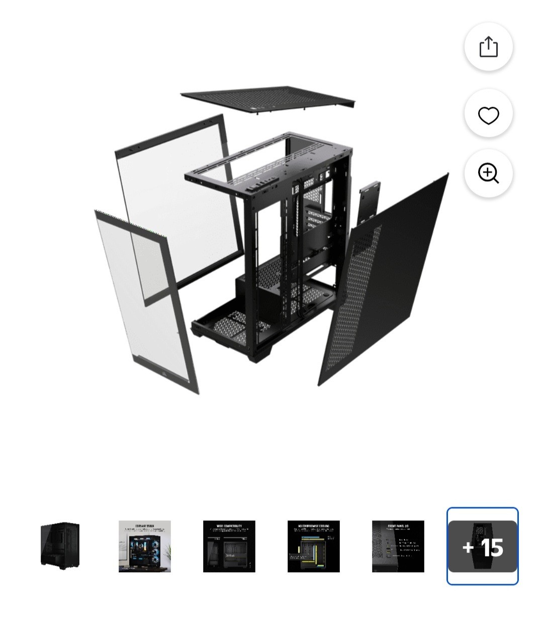 Corsair 3500X Tempered Glass Mid-Tower PC Case Black