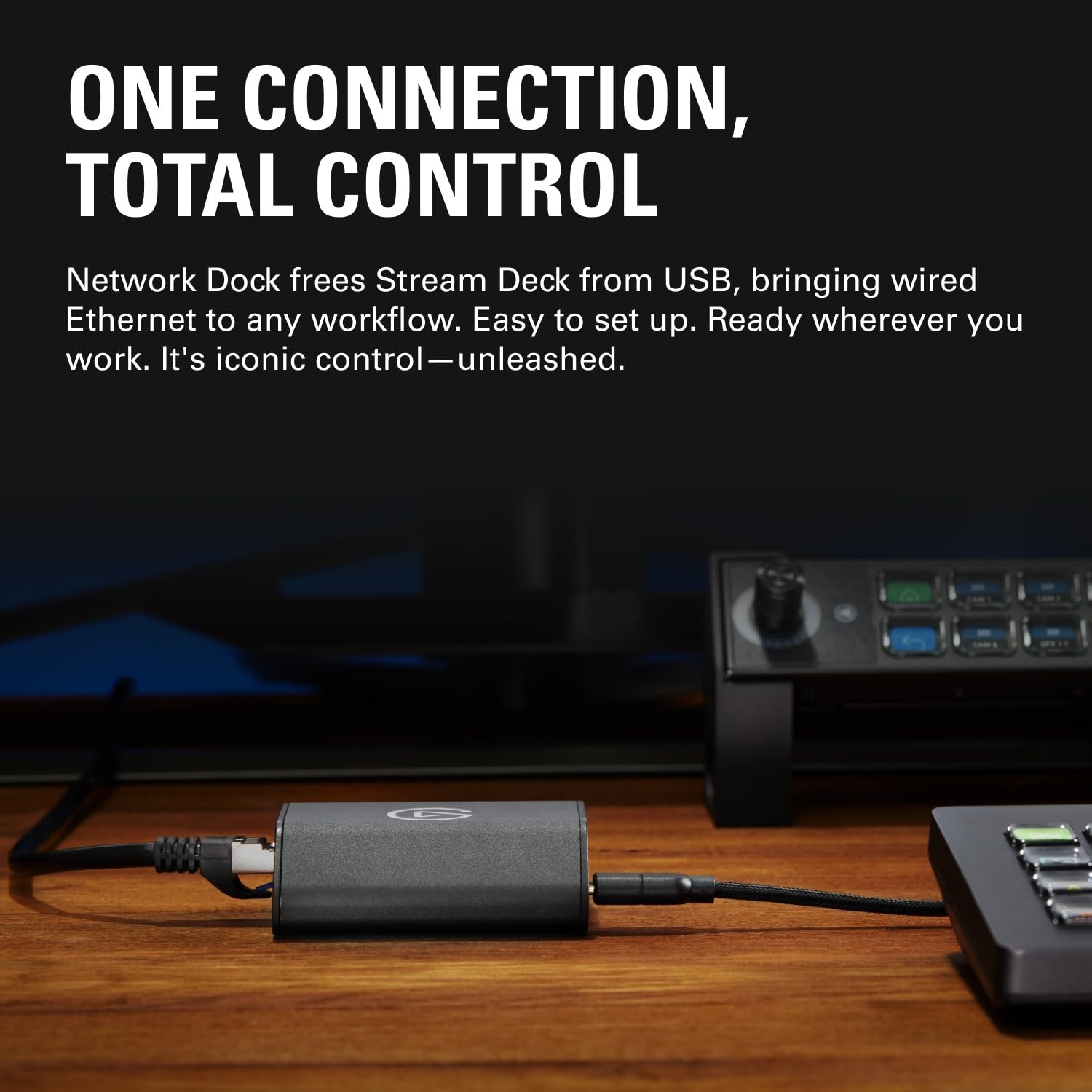 Elgato Network Dock for Stream Deck ? Wired Ethernet Adapter, PoE or USB Powered