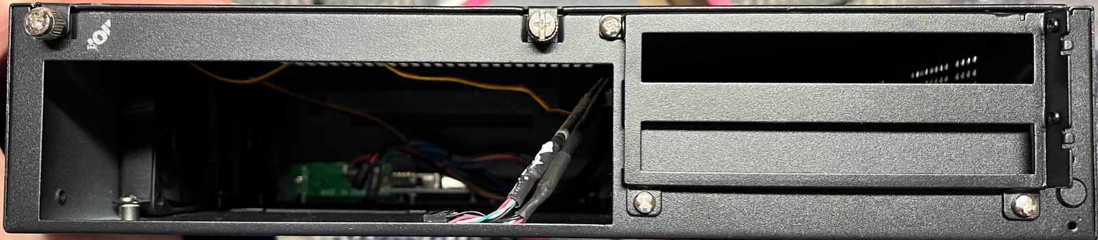 JETWAY JC-111-B Black Mini-ITX Tower Computer Case w/ Fans + USB Rack Mount