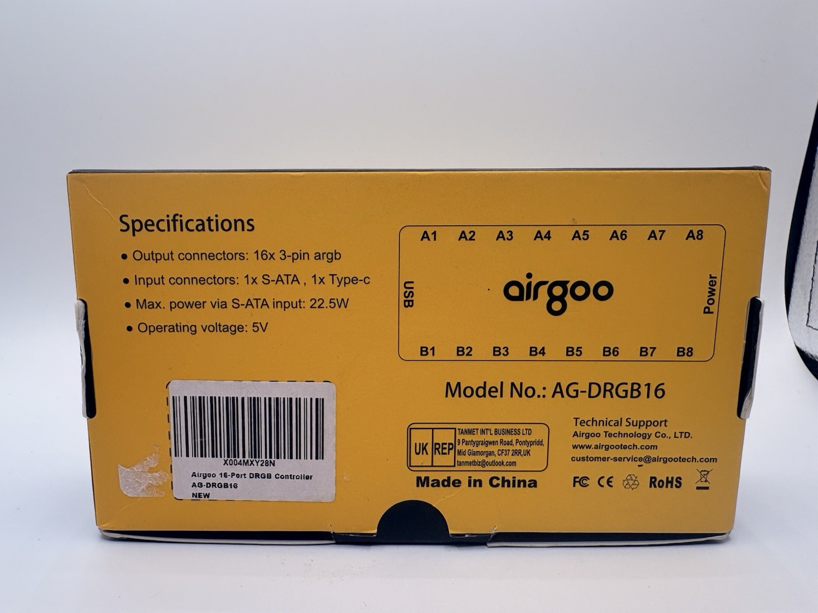 Airgoo Magnetic 16-Port Signal RGB Controller – SATA 16 Port