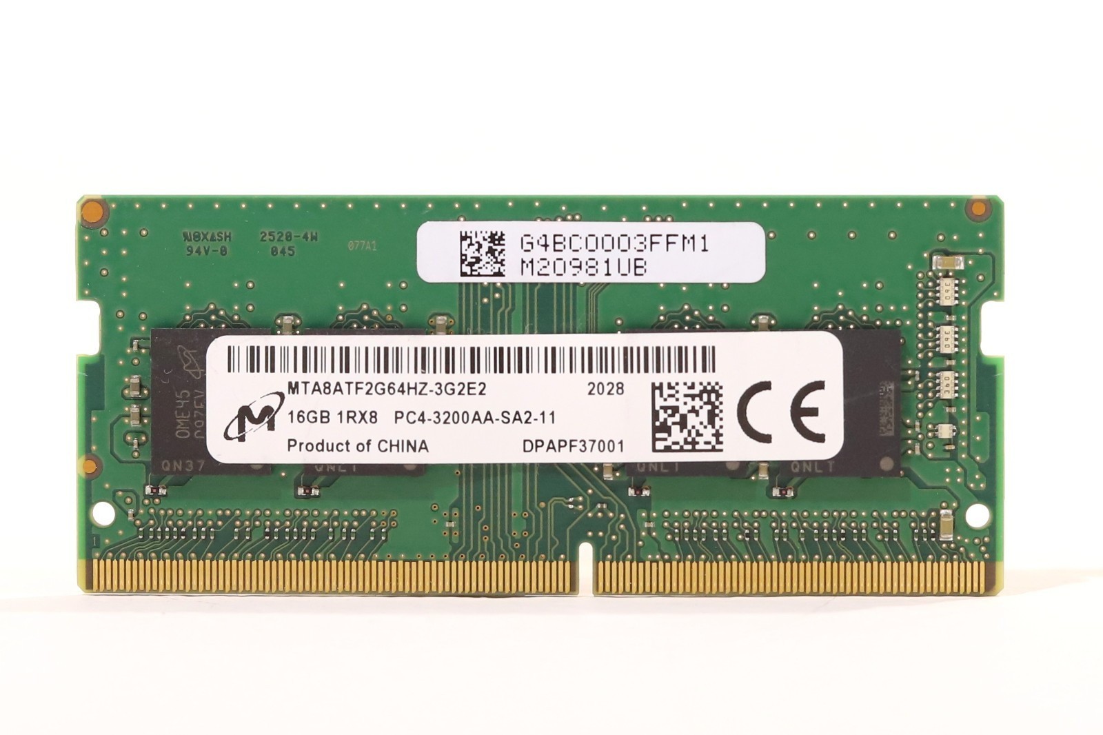 Micron 16GB 1Rx8 PC4-3200AA SODIMM Laptop memory ram LIFETIME WARRANTY