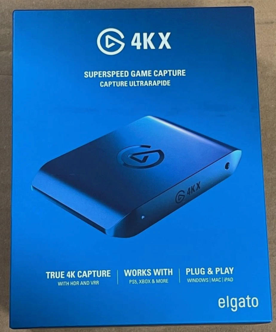 Elgato 4K X – 4K144 HDR10 External Capture Card for Switch, PS5, XBOX – NEW