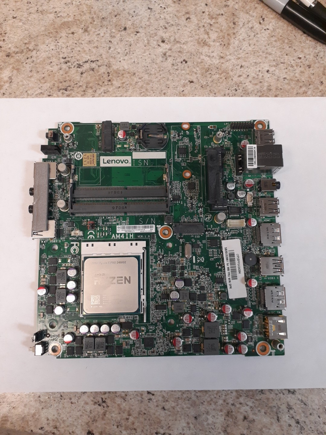 Lenovo AM4IH Desktop Motherboard 5B20U53961 RYZEN 5 PRO YD240BC6M4MFB