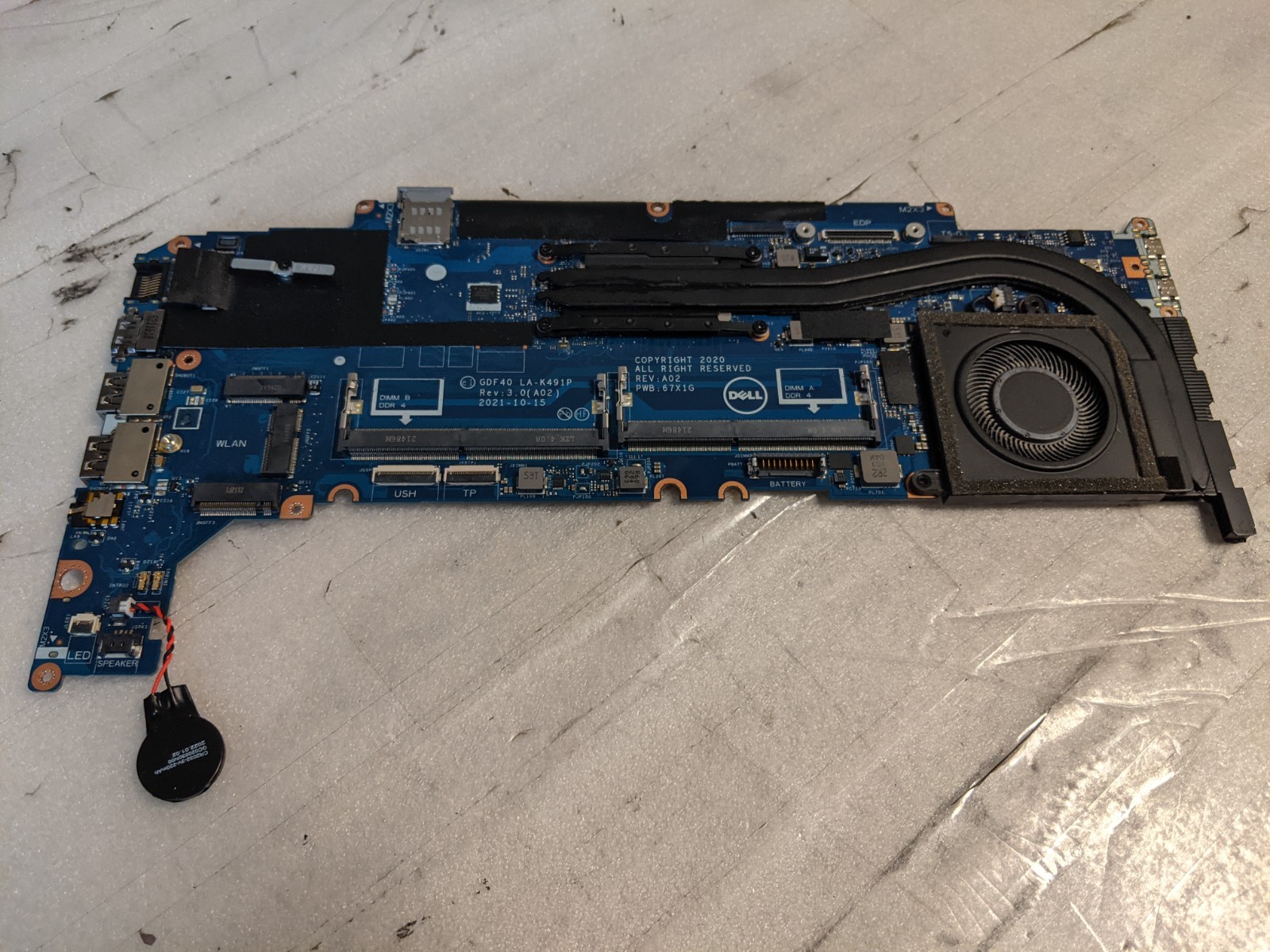 Dell Latitude 5420 Intel i5-1145G7 2.40GHz Motherboard LA-K491P – Tested
