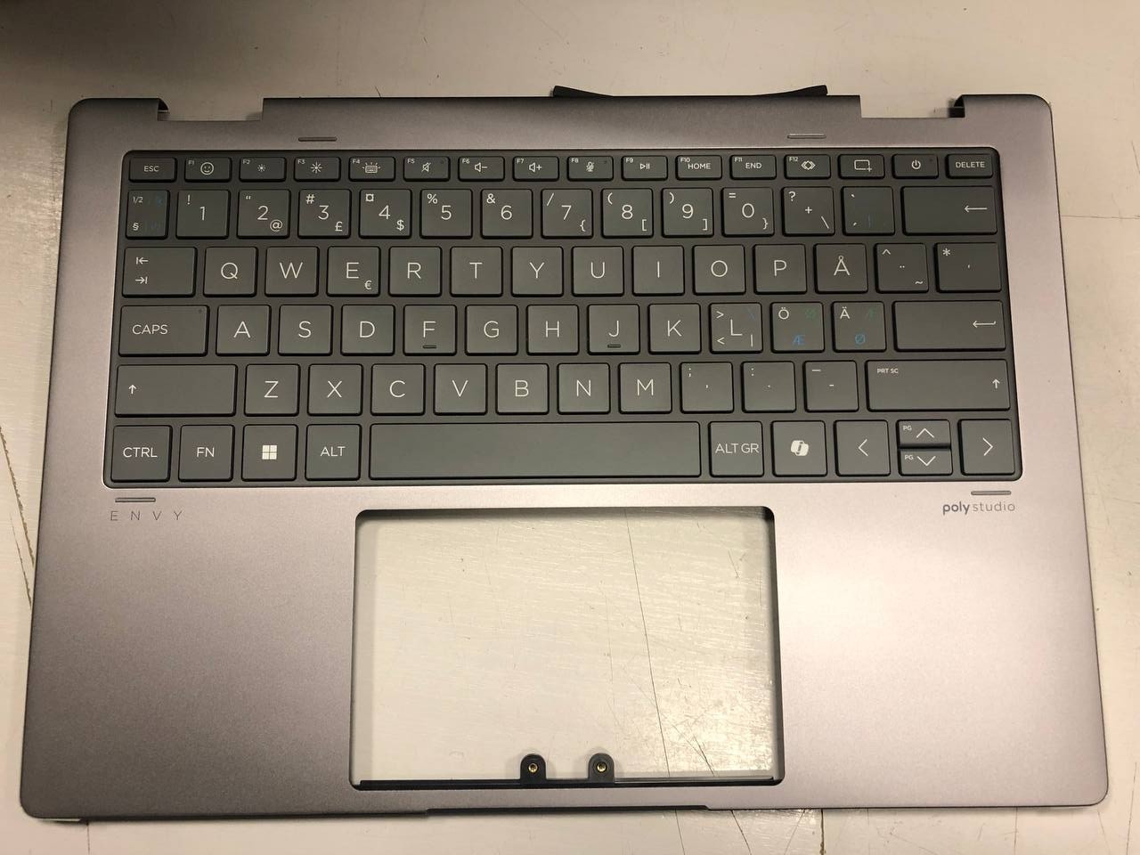 HP Envy x360 2-in-1 14-FA Palmrest w Nordic Backlight Keyboard n91051-dh1
