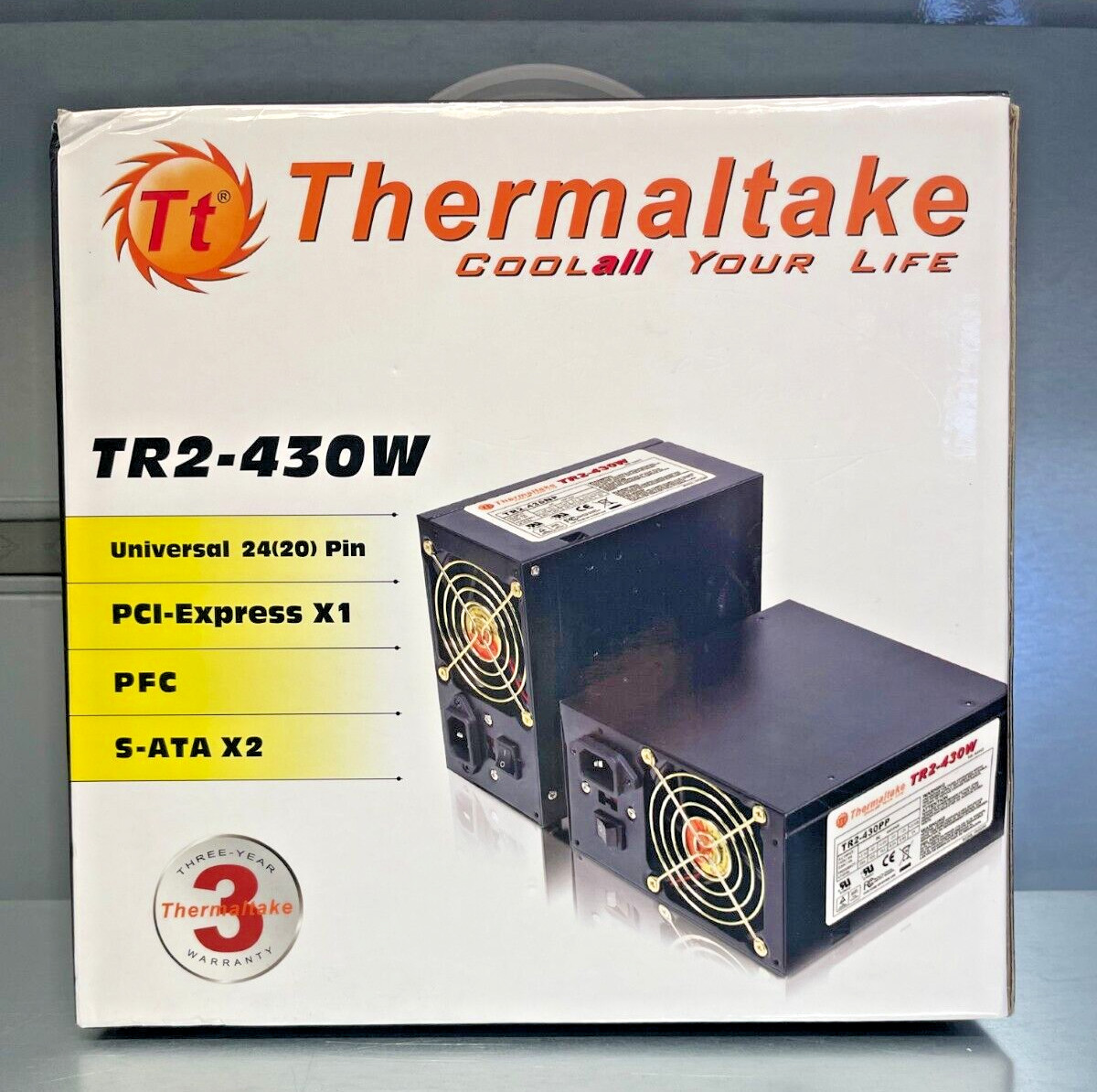 Thermaltake TR2 430W PC Power Supply – OPEN BOX – W0070 – Universal 24(20) Pin