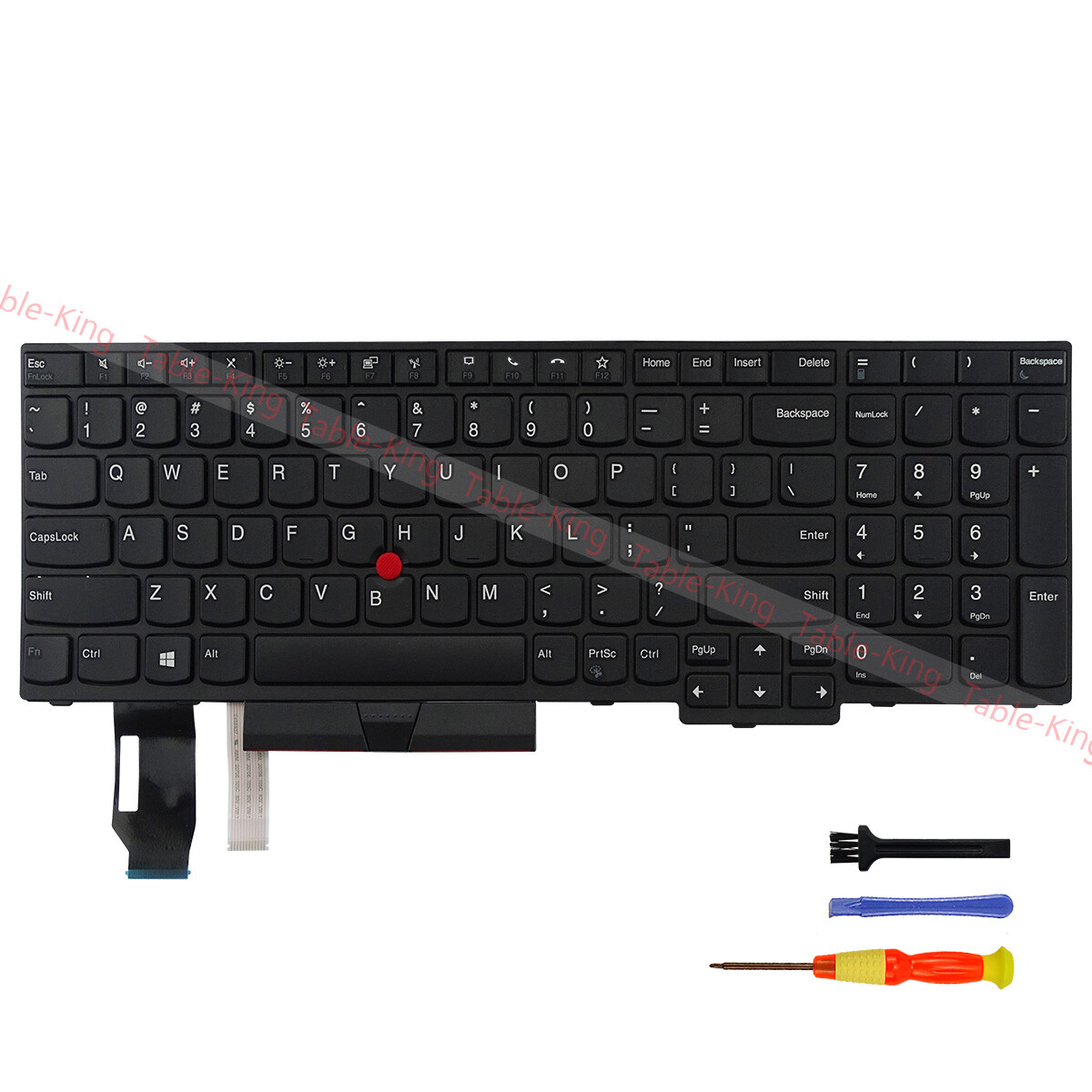 Non-Backlit Keyboard for Lenovo Thinkpad T15 Gen1 Gen2/P15S Gen1 Gen2(US Layout)