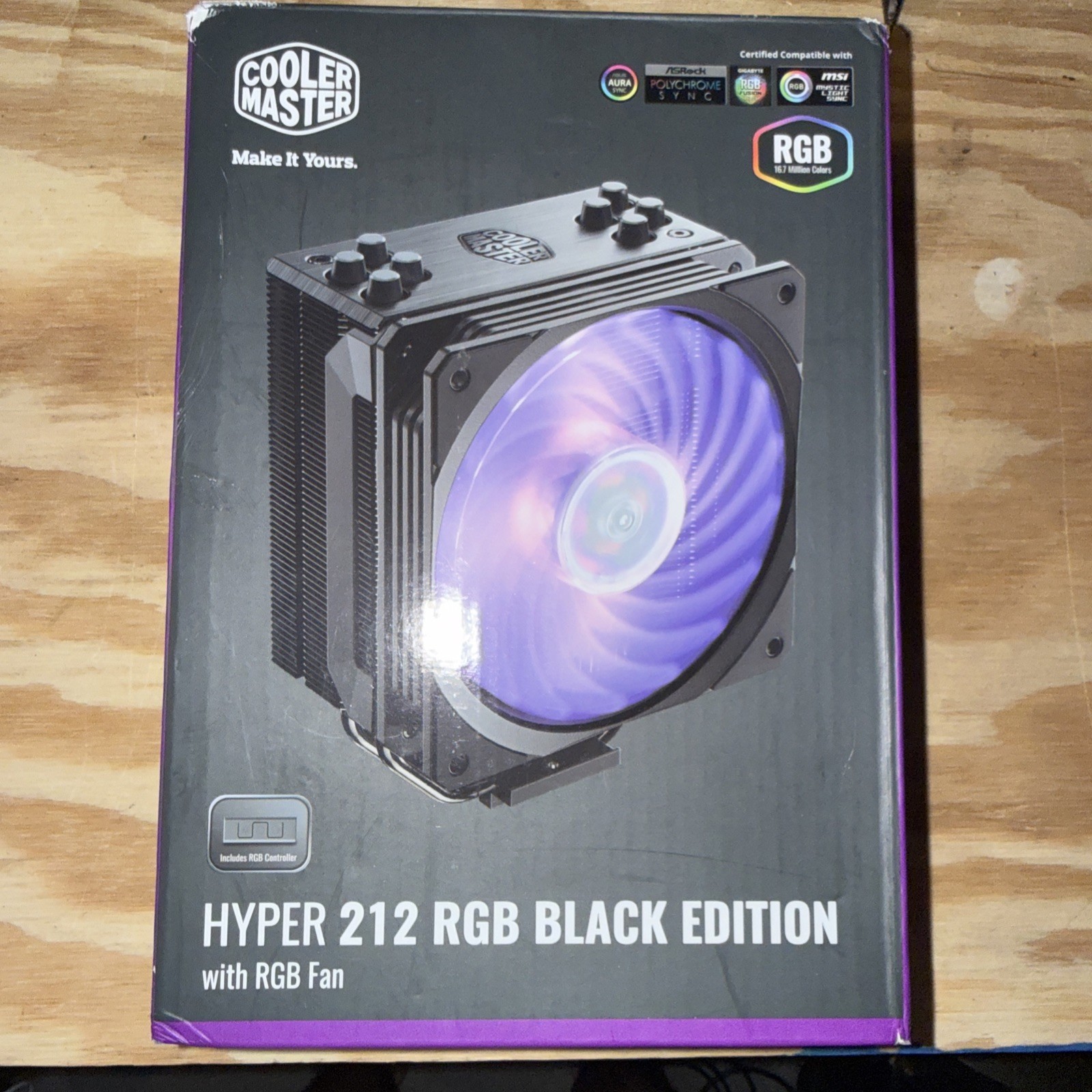 Cooler Master Hyper 212 RGB Black Edition With RGB Fan Open Box
