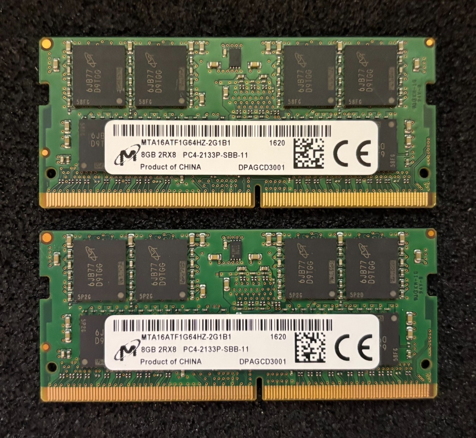 Micron 16GB (2×8 GB) 2Rx8 PC4-2133P Laptop RAM MTA16ATF1G64HZ-2G1B1