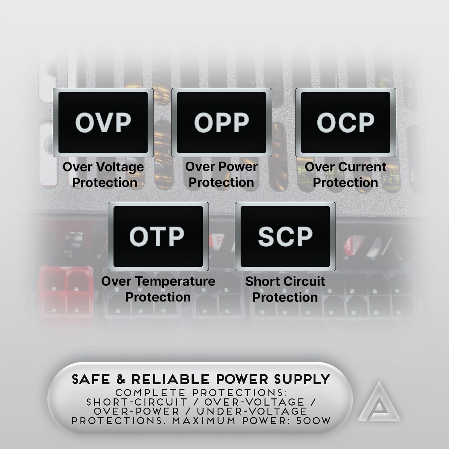 ITX-PFC500W Mini Itx/Flex ATX / 1U 500W Fully Modular Power Supply, Full Range A
