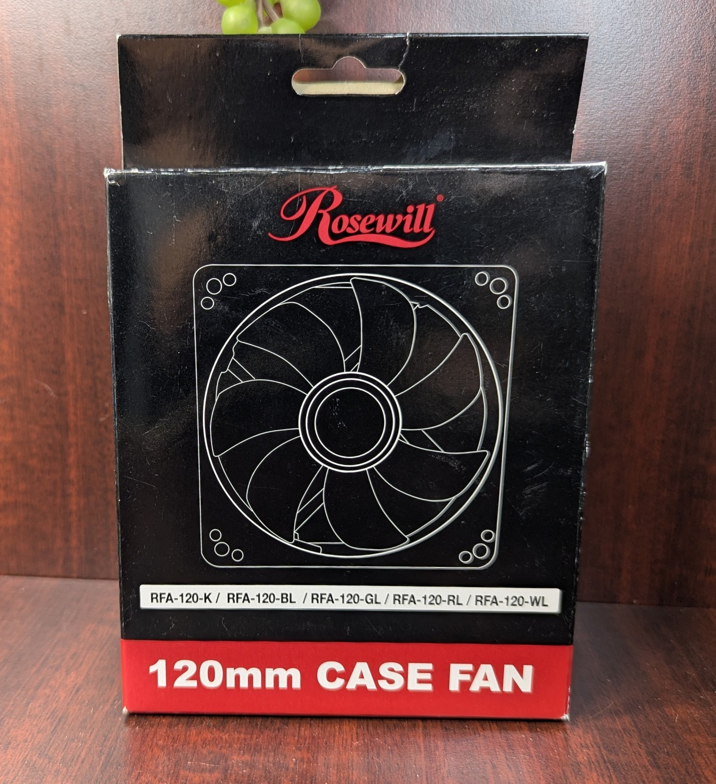 New Rosewill model RFA-120-WL 120mm 12V Case Fan