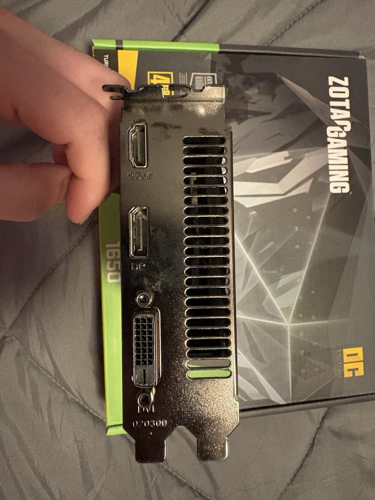 ZOTAC GAMING GeForce GTX 1650 4GB GDDR6 DirectX 12 DP/HDMI/DVI