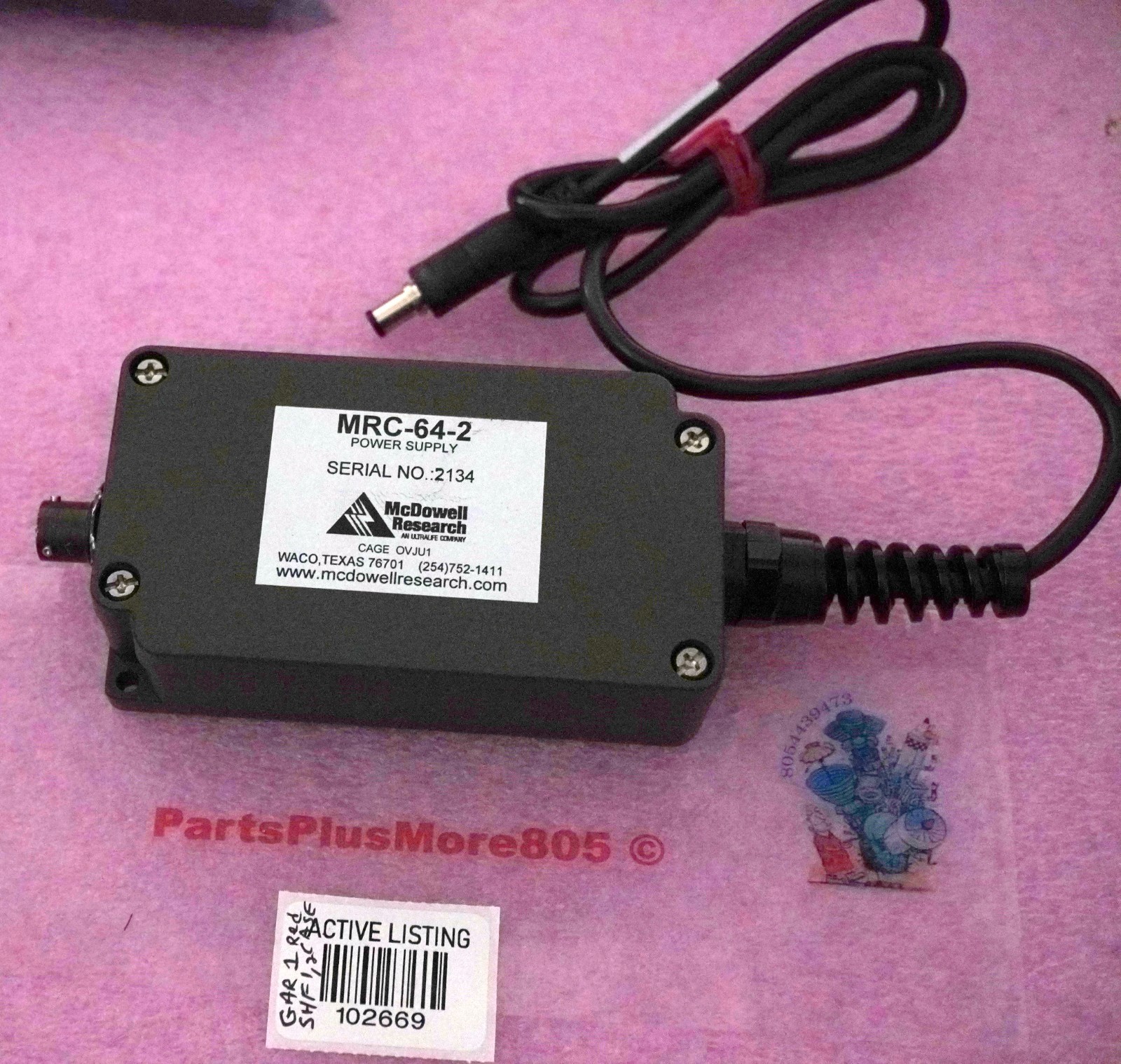 1- McDowell Research MRC-64-2 Power Supply Mil-Grade